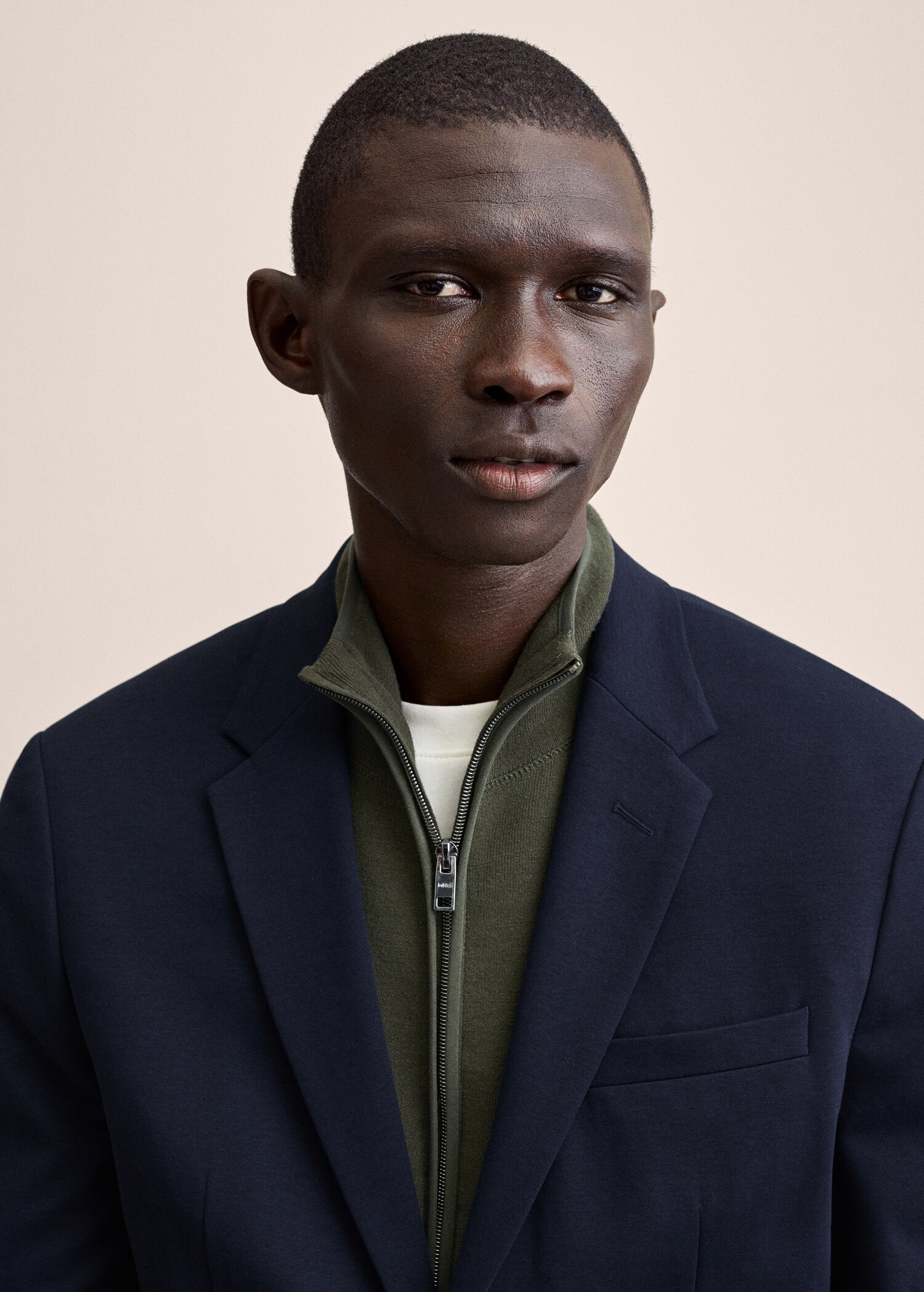 Bavlněné oblekové sako slim fit - Detail zboží 2