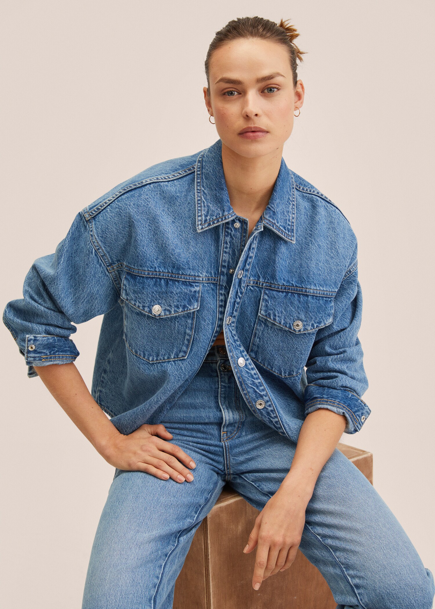 Camisa vaquera oversize - Detalle del artículo 2