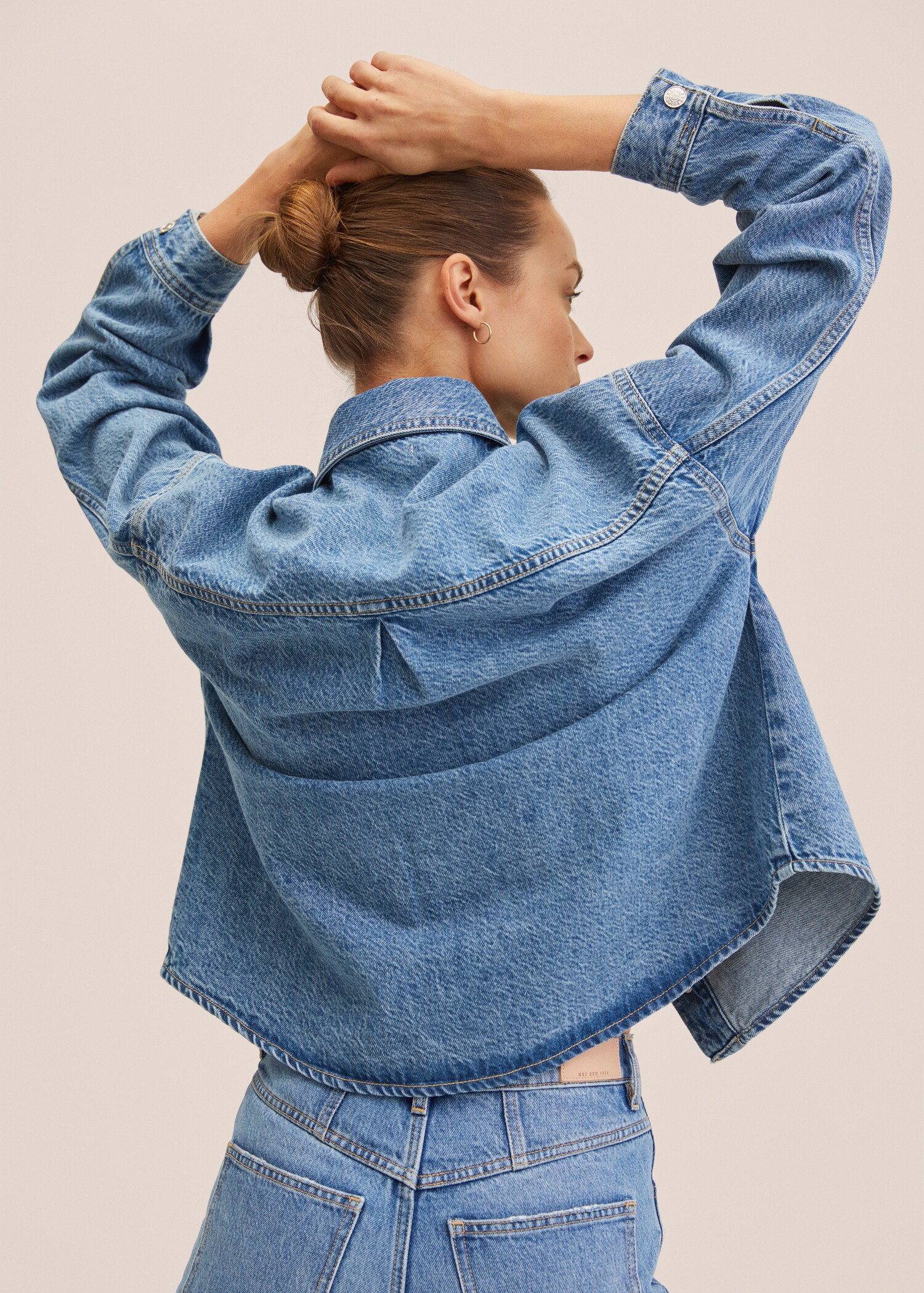 Camisa vaquera oversize - Reverso del artículo