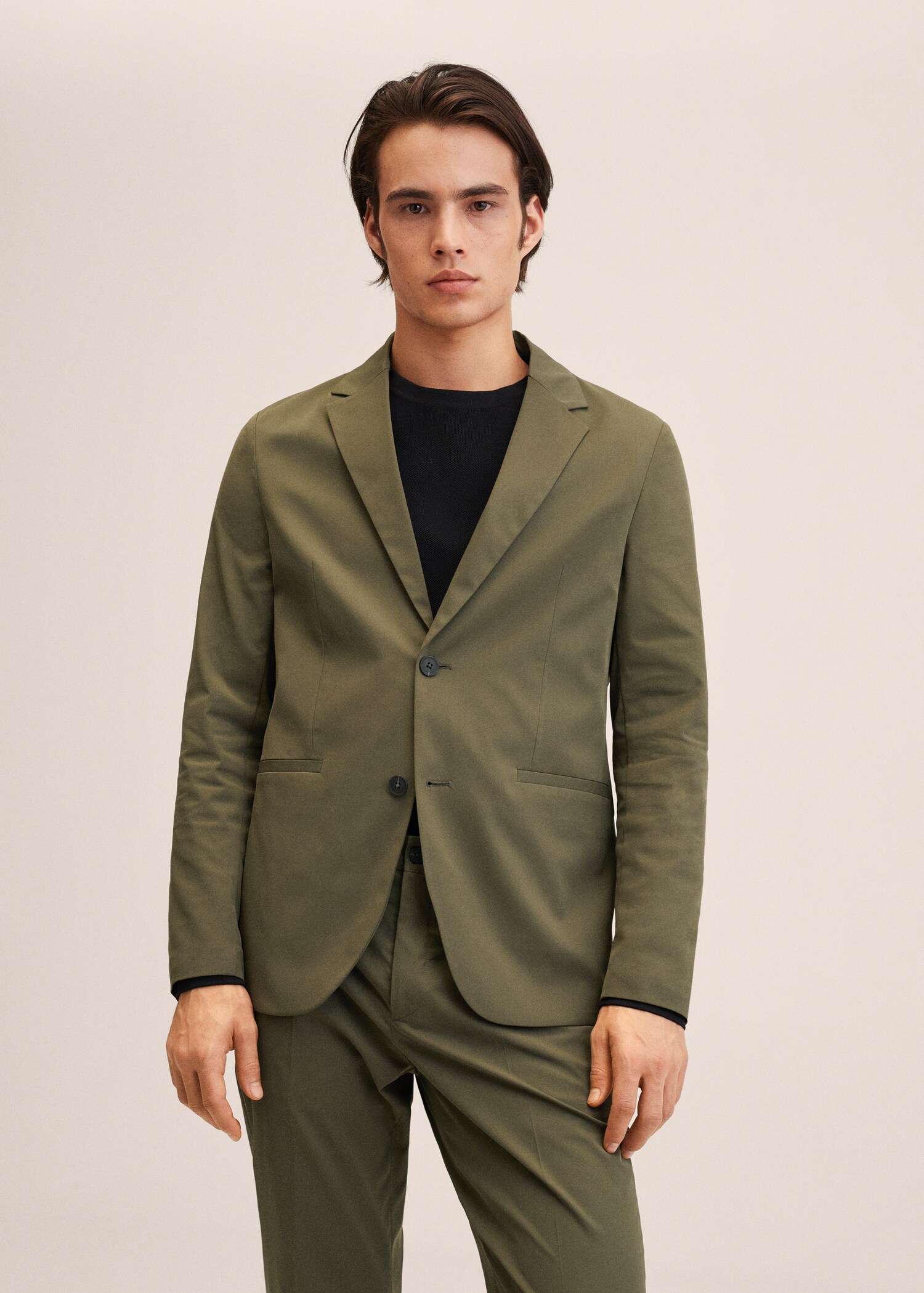 Americana traje slim fit stretch - Plano medio