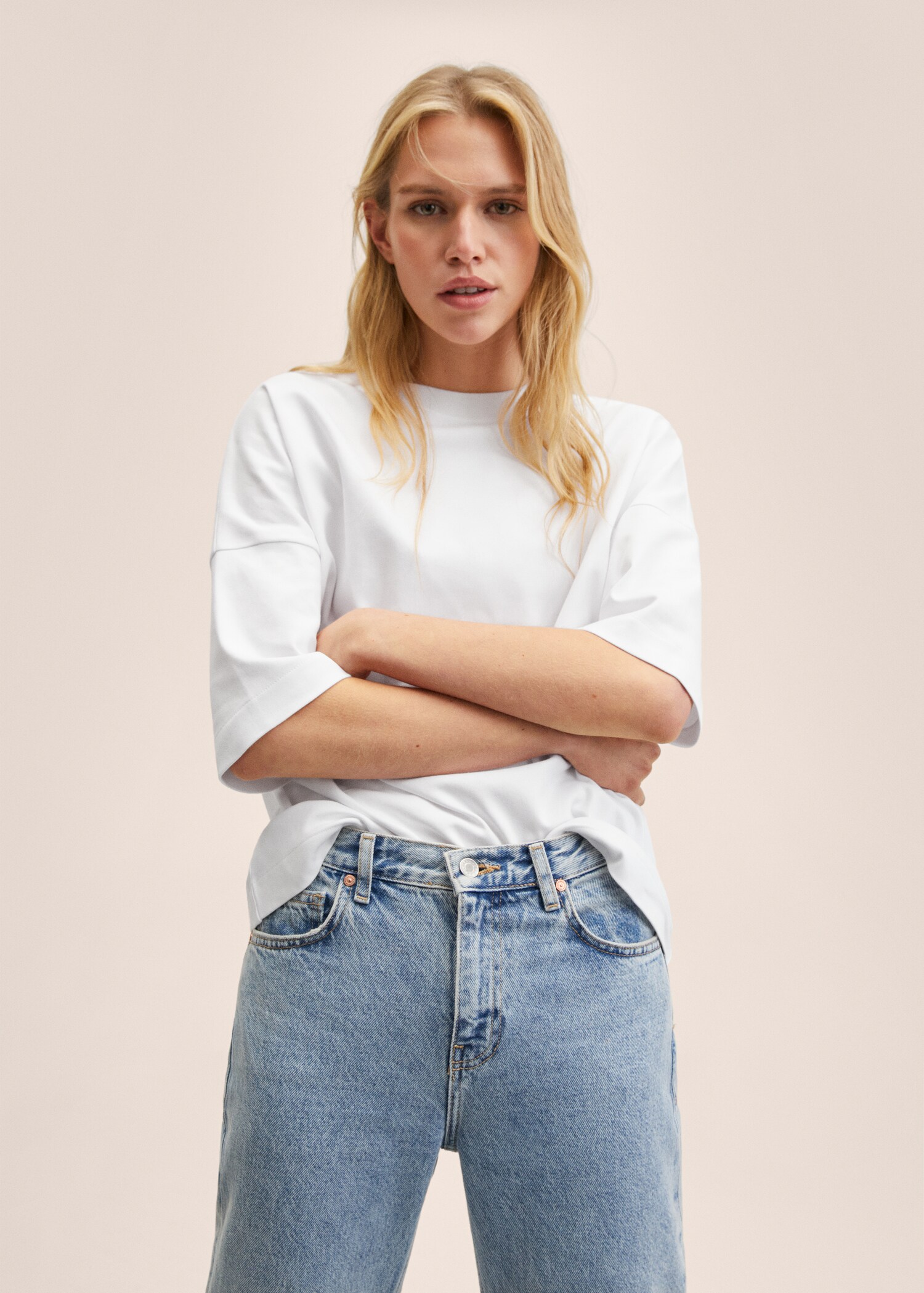 Premium oversized cotton t-shirt - Medium plane