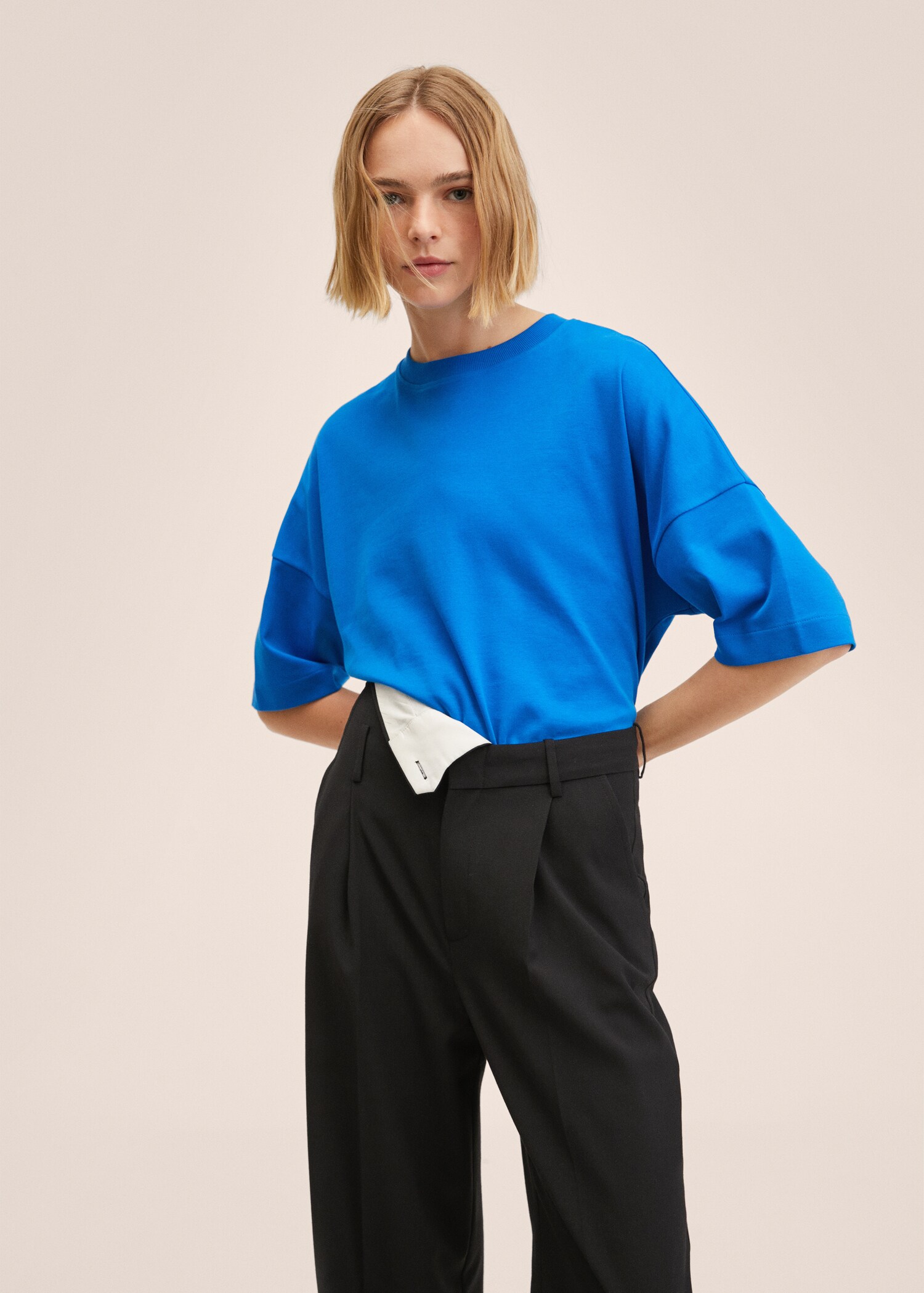 Premium oversized cotton t-shirt - Medium plane