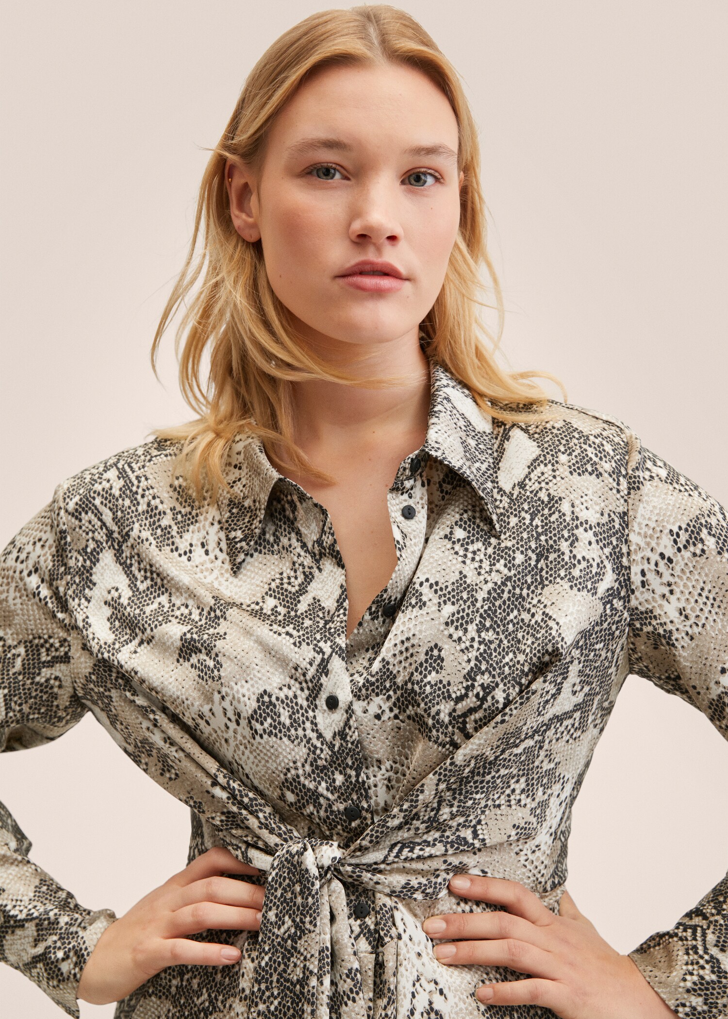 Vestido camisero animal print - Detalle del artículo 5