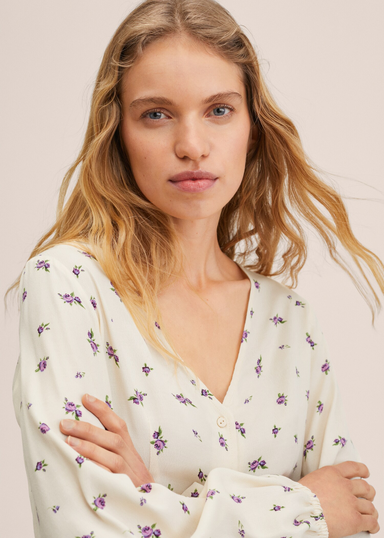 Floral print blouse - Details of the article 1