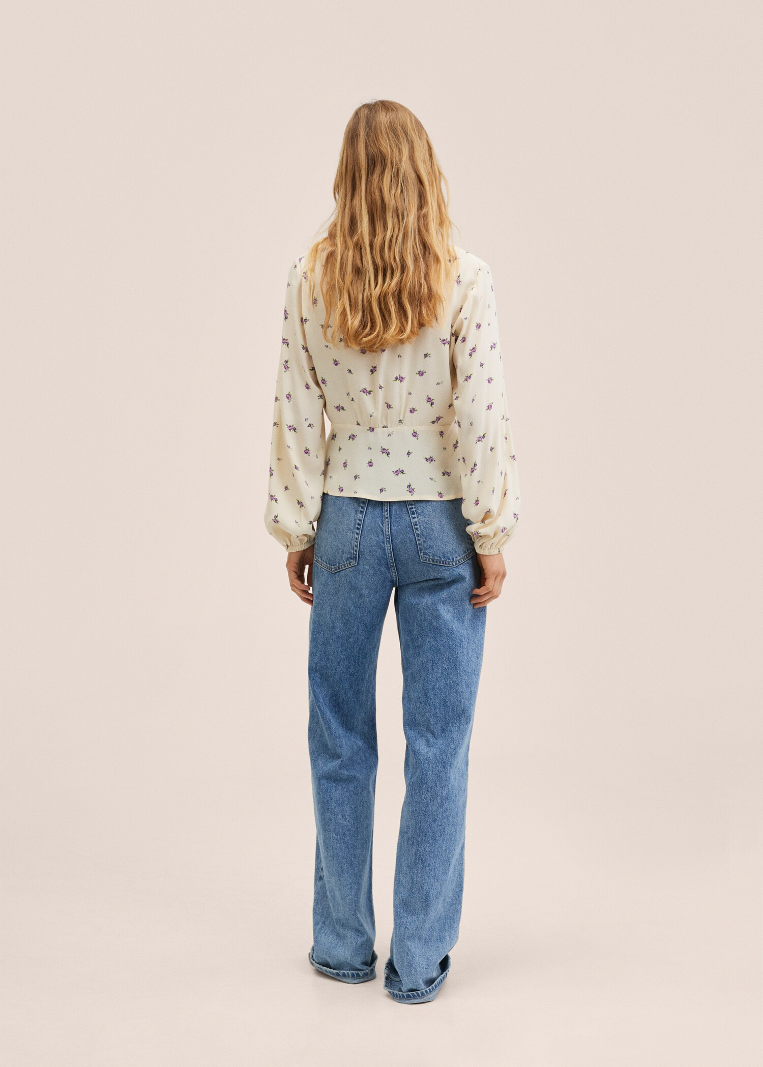 Floral print blouse - Reverse of the article