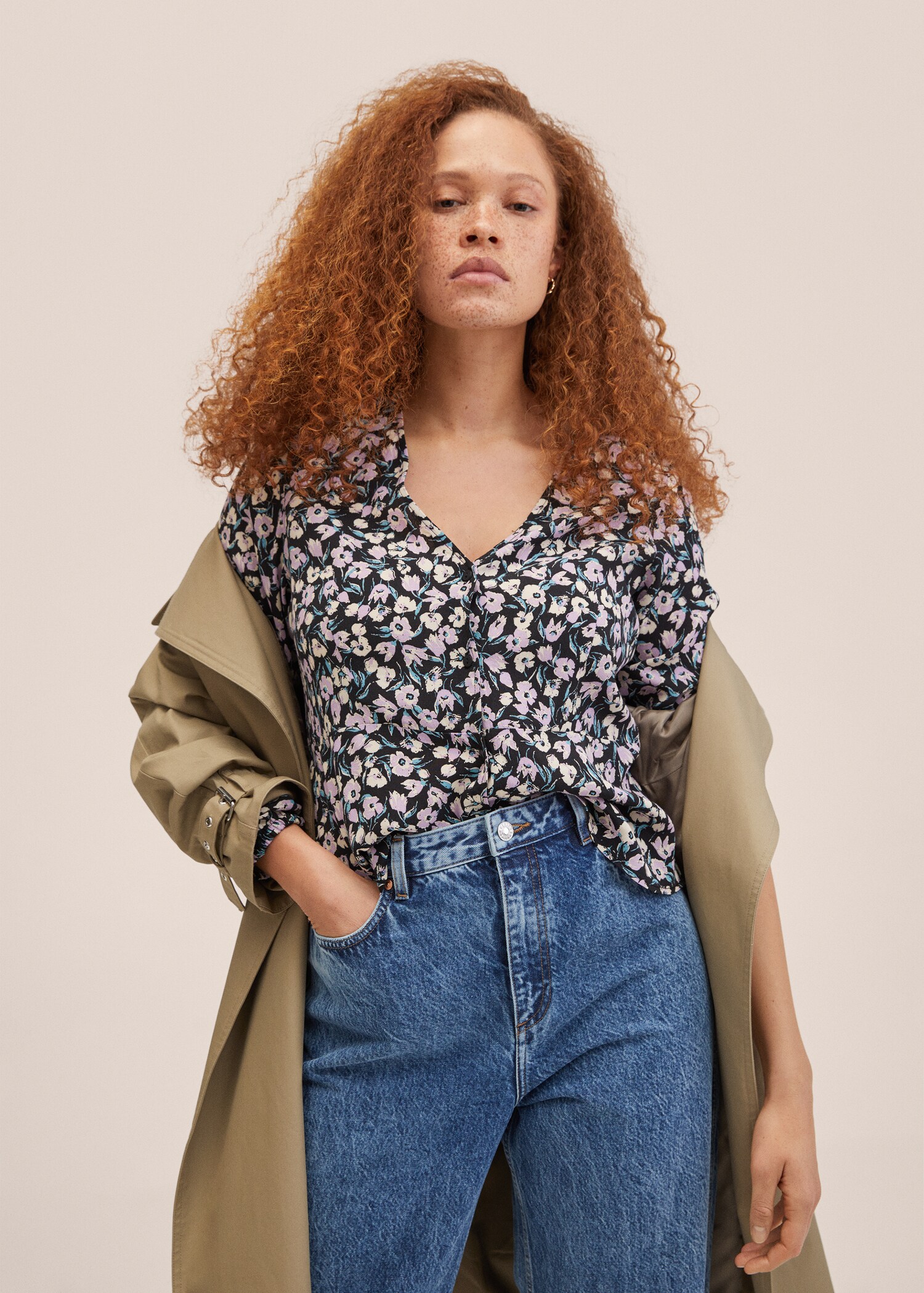 Floral print blouse - Details of the article 1