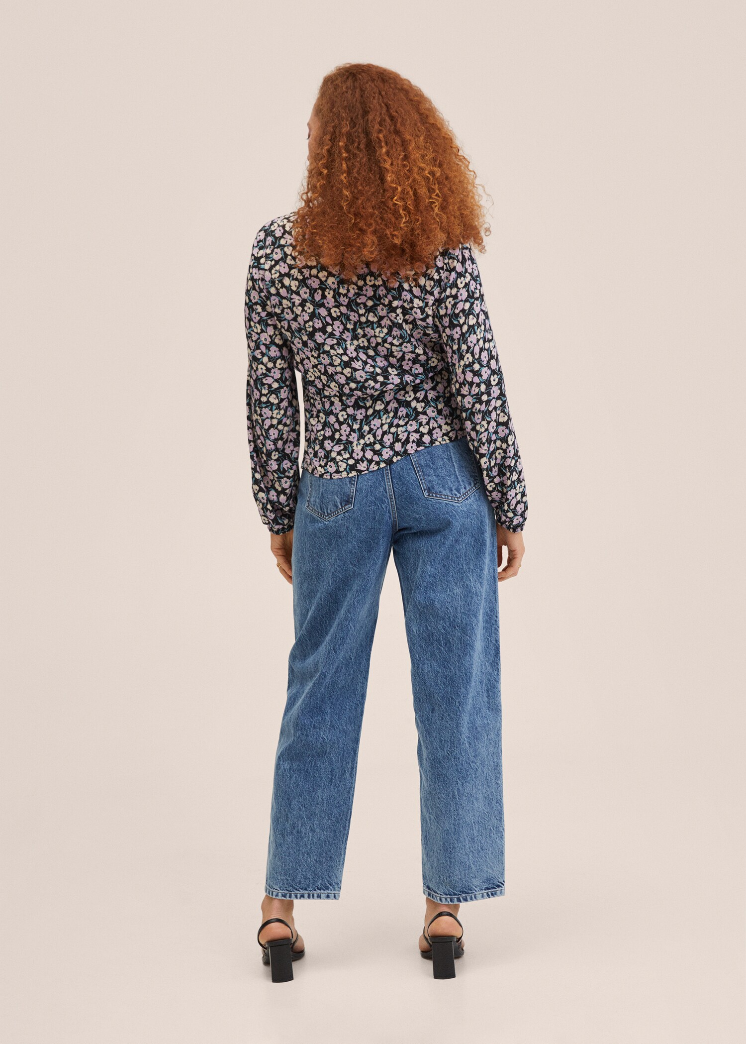 Floral print blouse - Reverse of the article