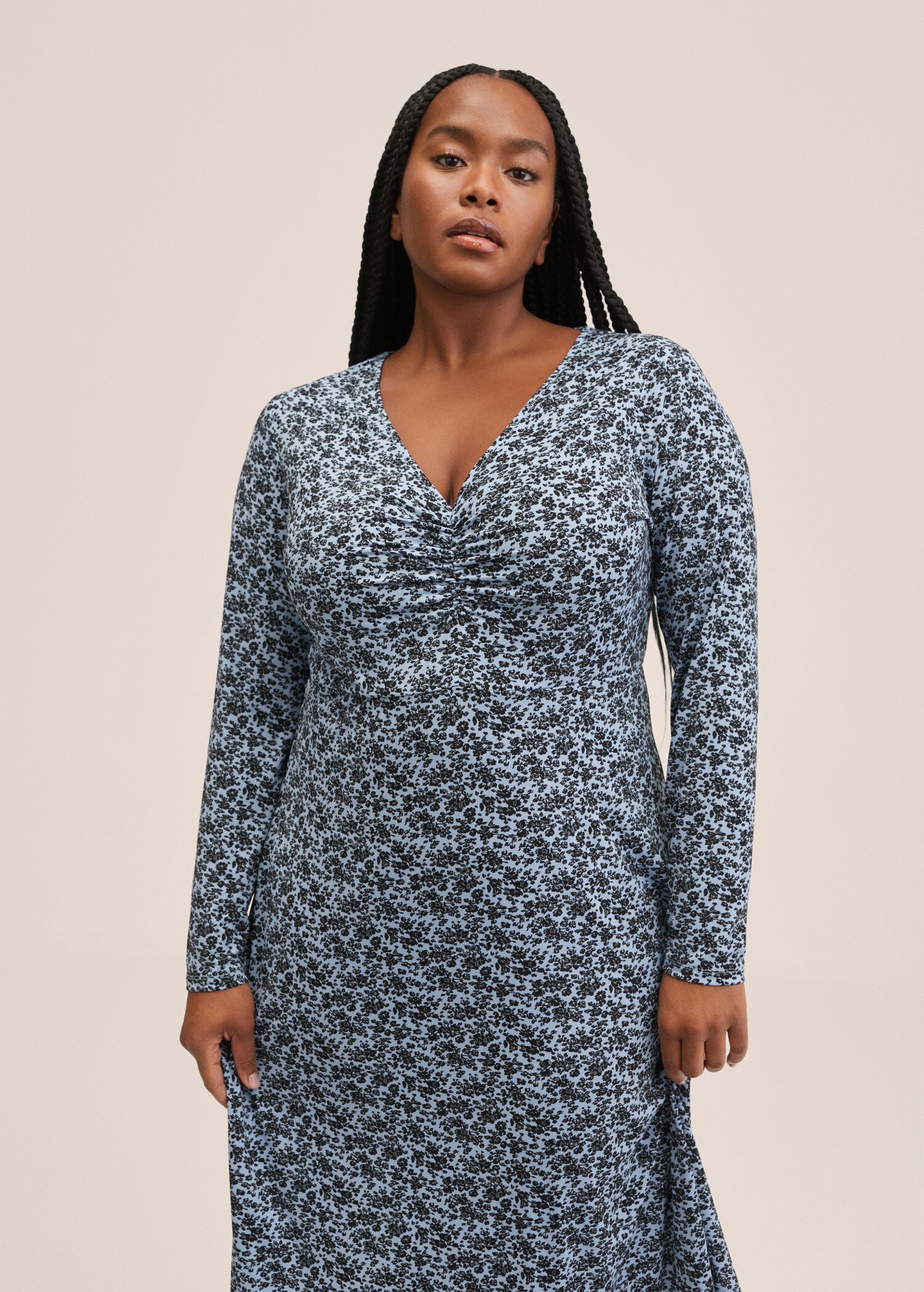 Printed ruched dress - Details of the article 5