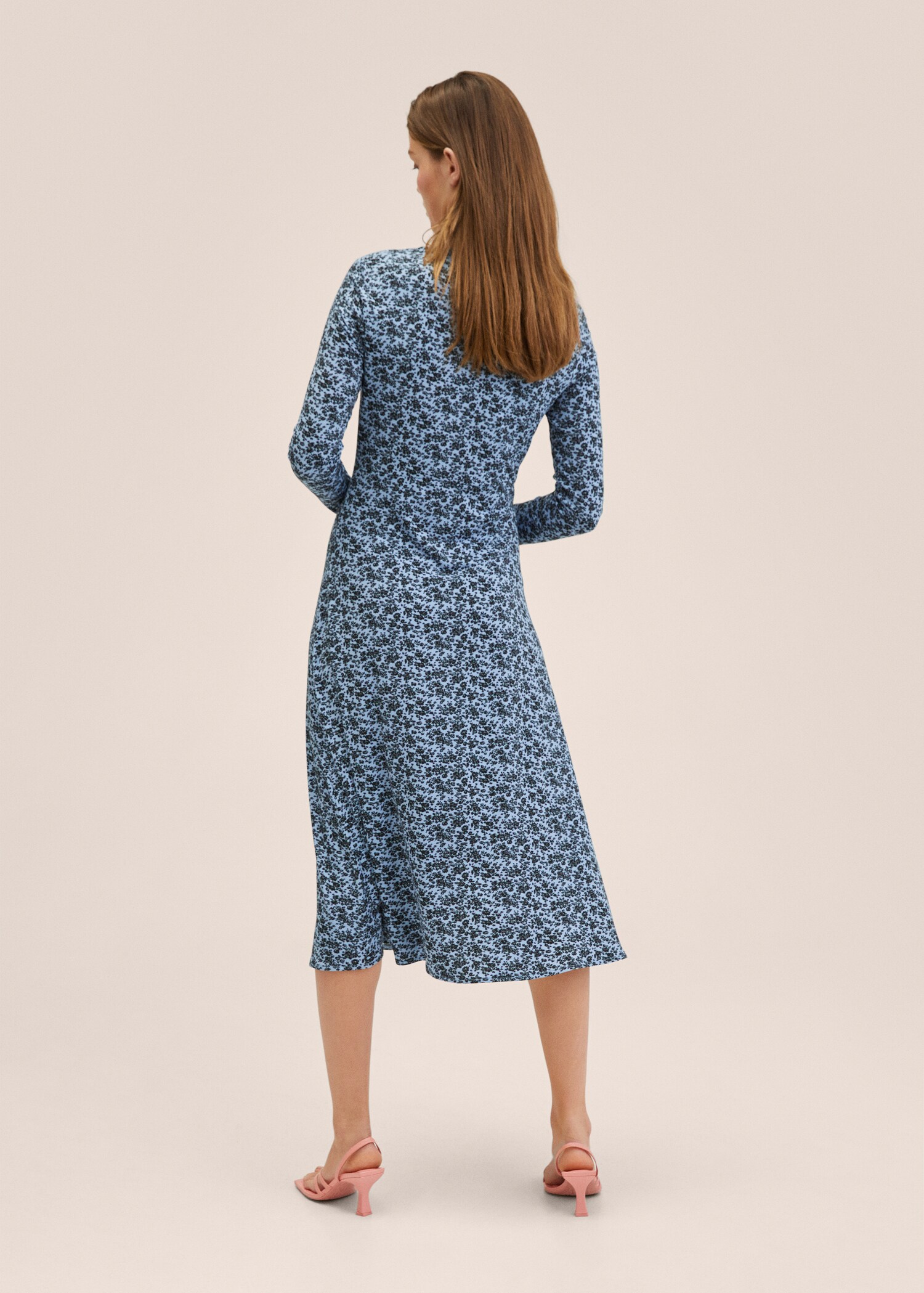 Printed ruched dress - Reverse of the article