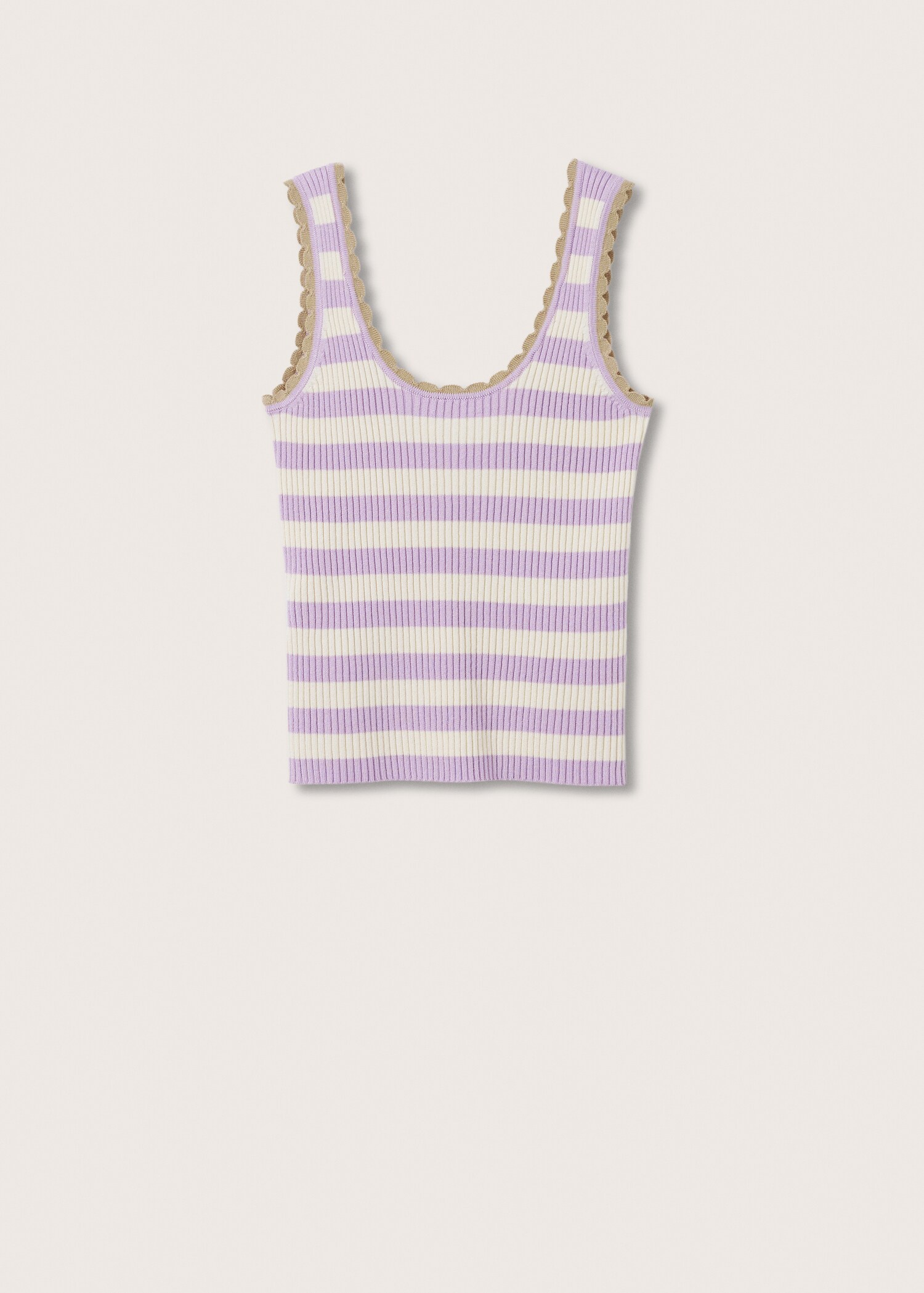 Striped knit top - Article without model