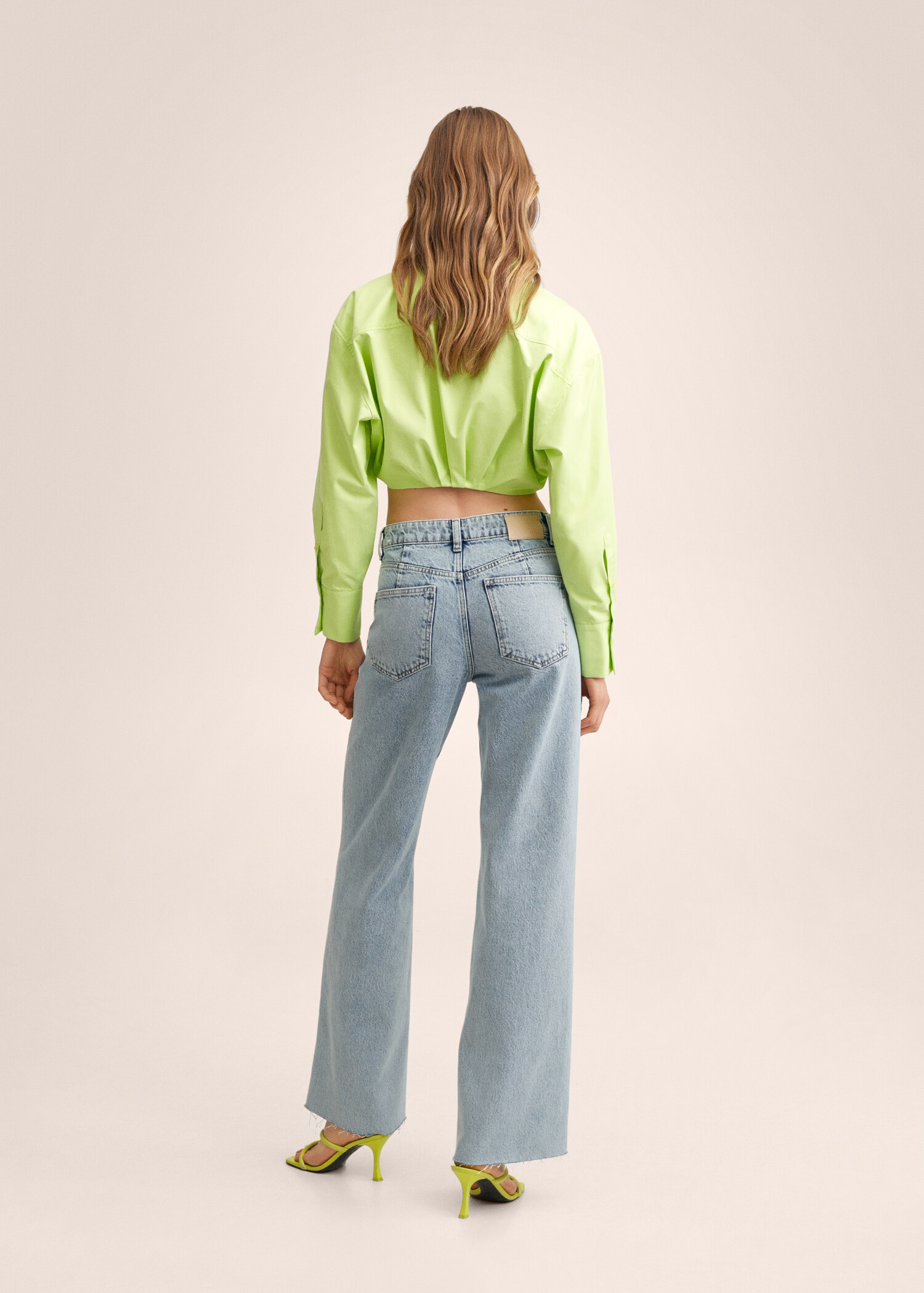 Medium-rise wideleg jeans - Reverse of the article