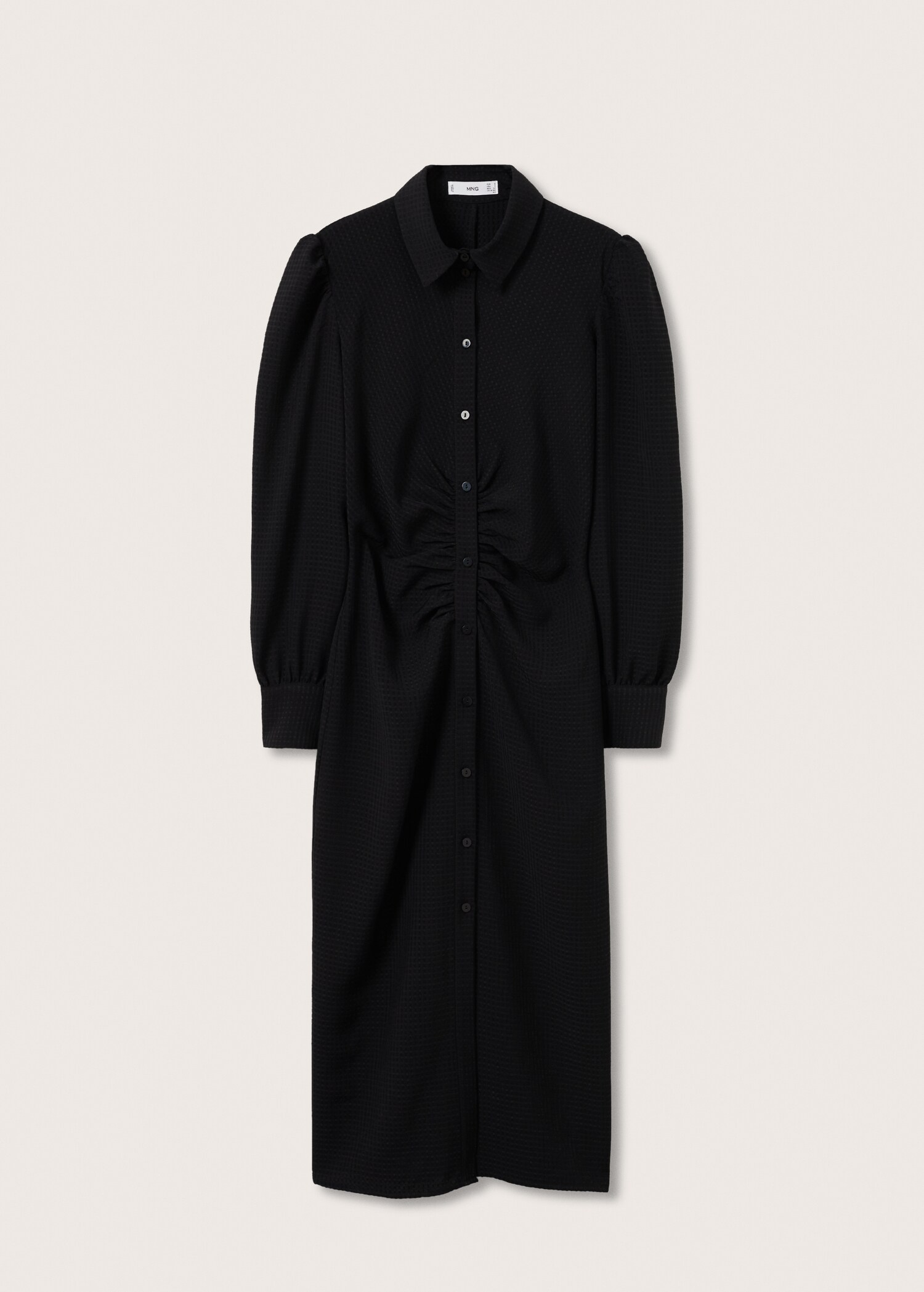 Vestido camisero fruncido - Artículo sin modelo