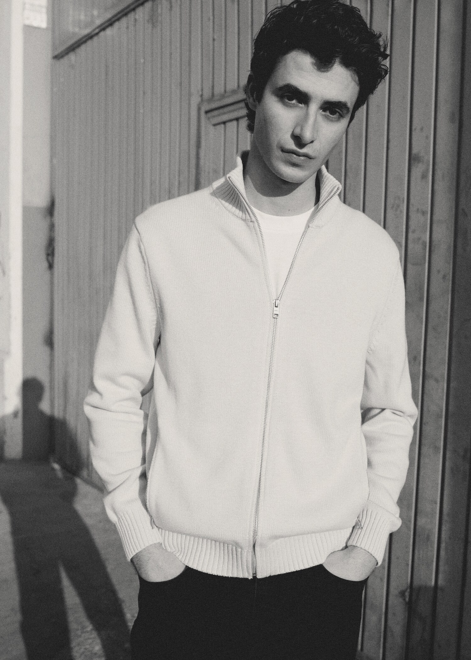 Zipped cotton cardigan - Details of the article 5