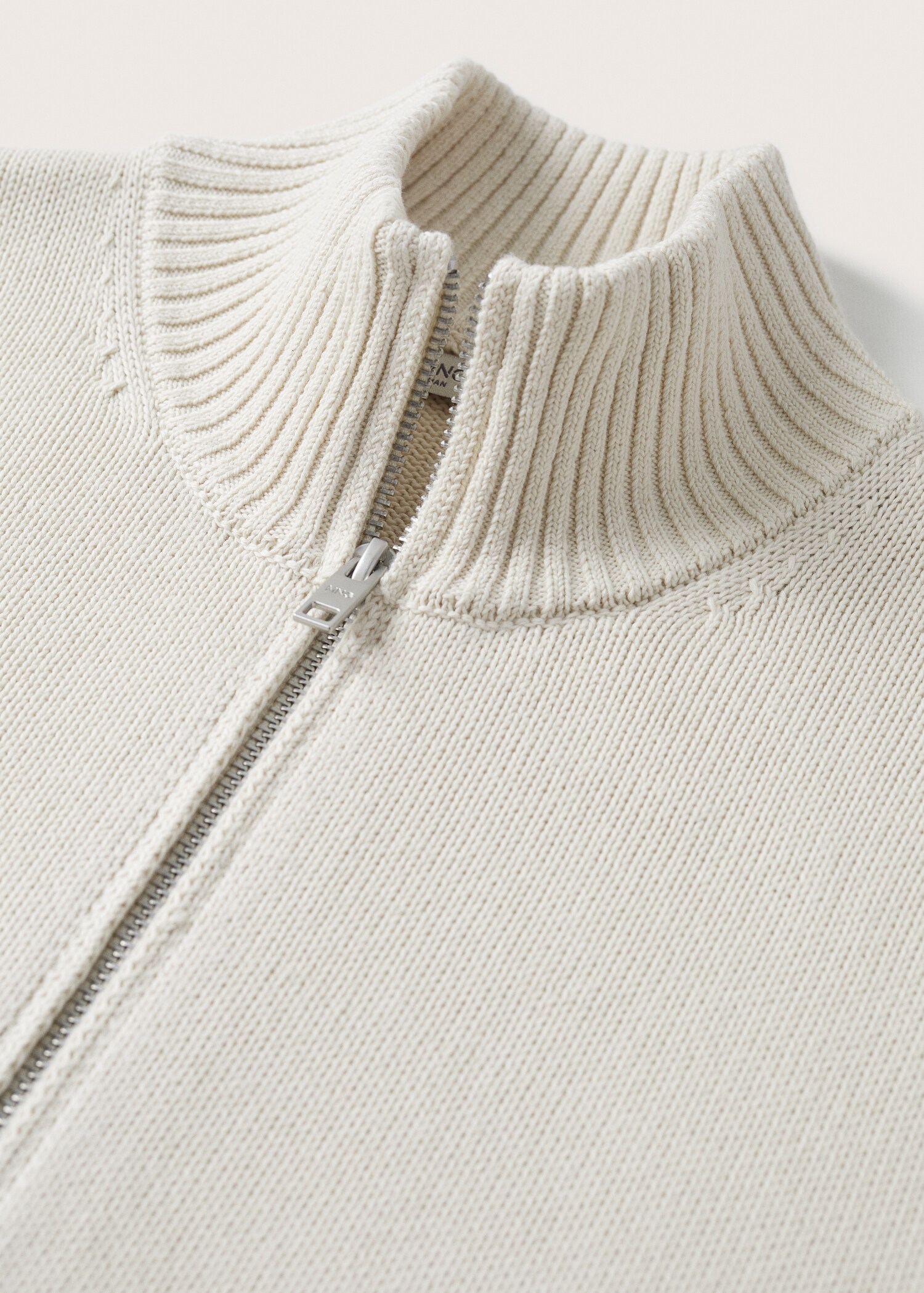 Zipped cotton cardigan - Details of the article 8
