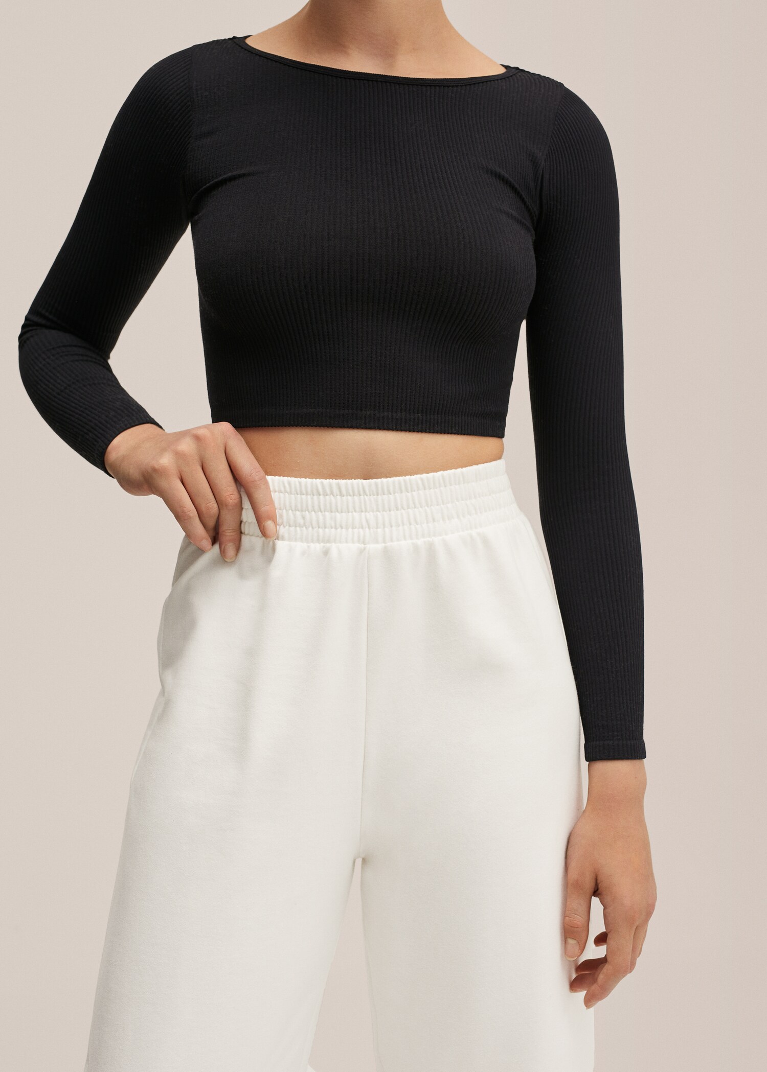 Knitted culotte trousers - Details of the article 2