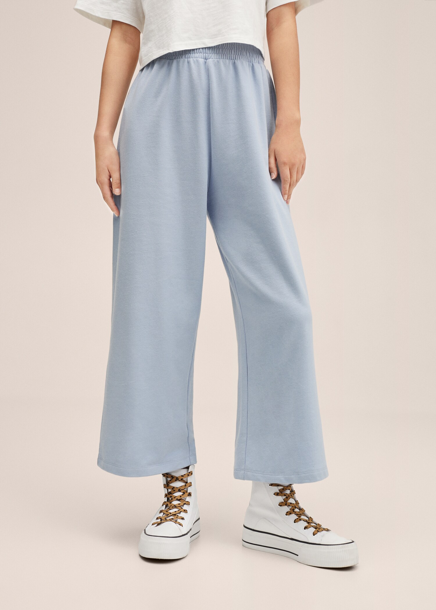 Knitted culotte trousers - Medium plane