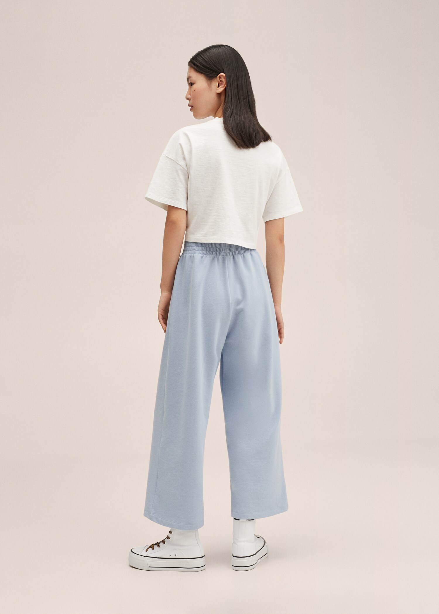 Knitted culotte trousers - Reverse of the article
