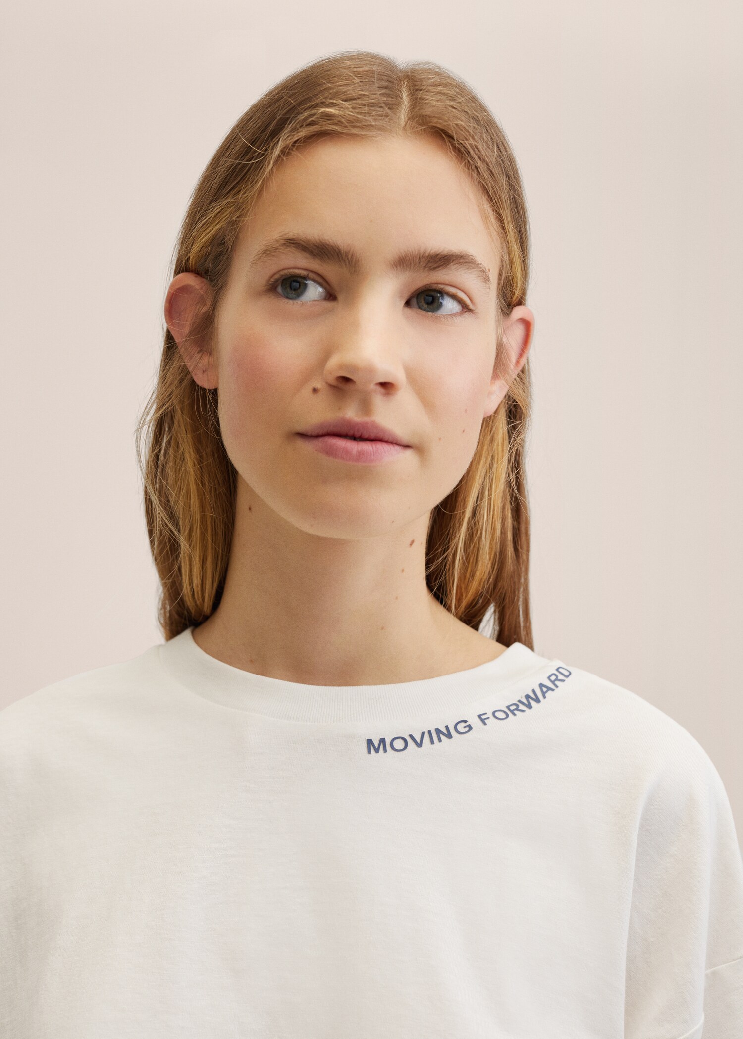 Cropped cotton T-shirt - Details of the article 1