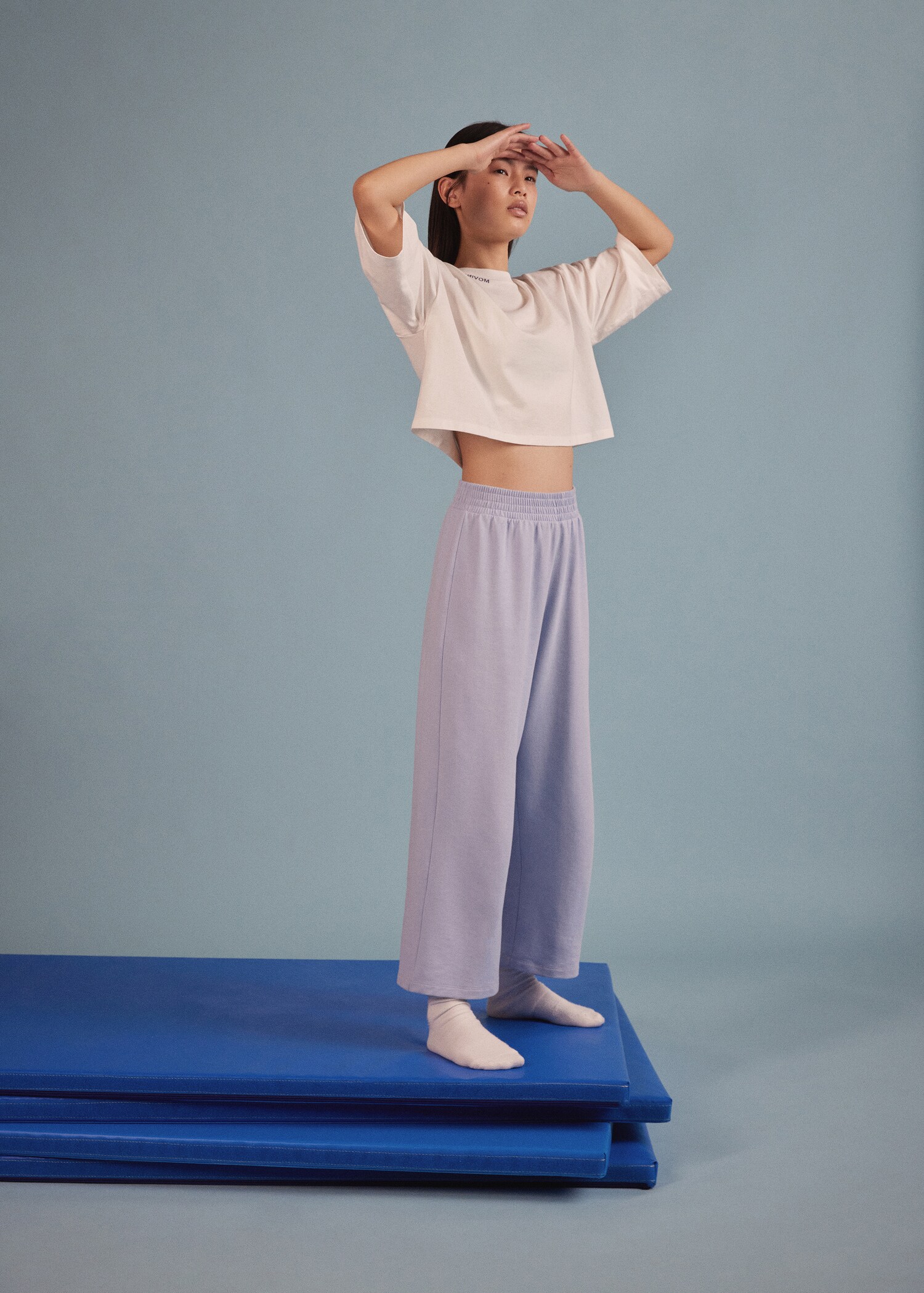 Cropped cotton T-shirt - Details of the article 6