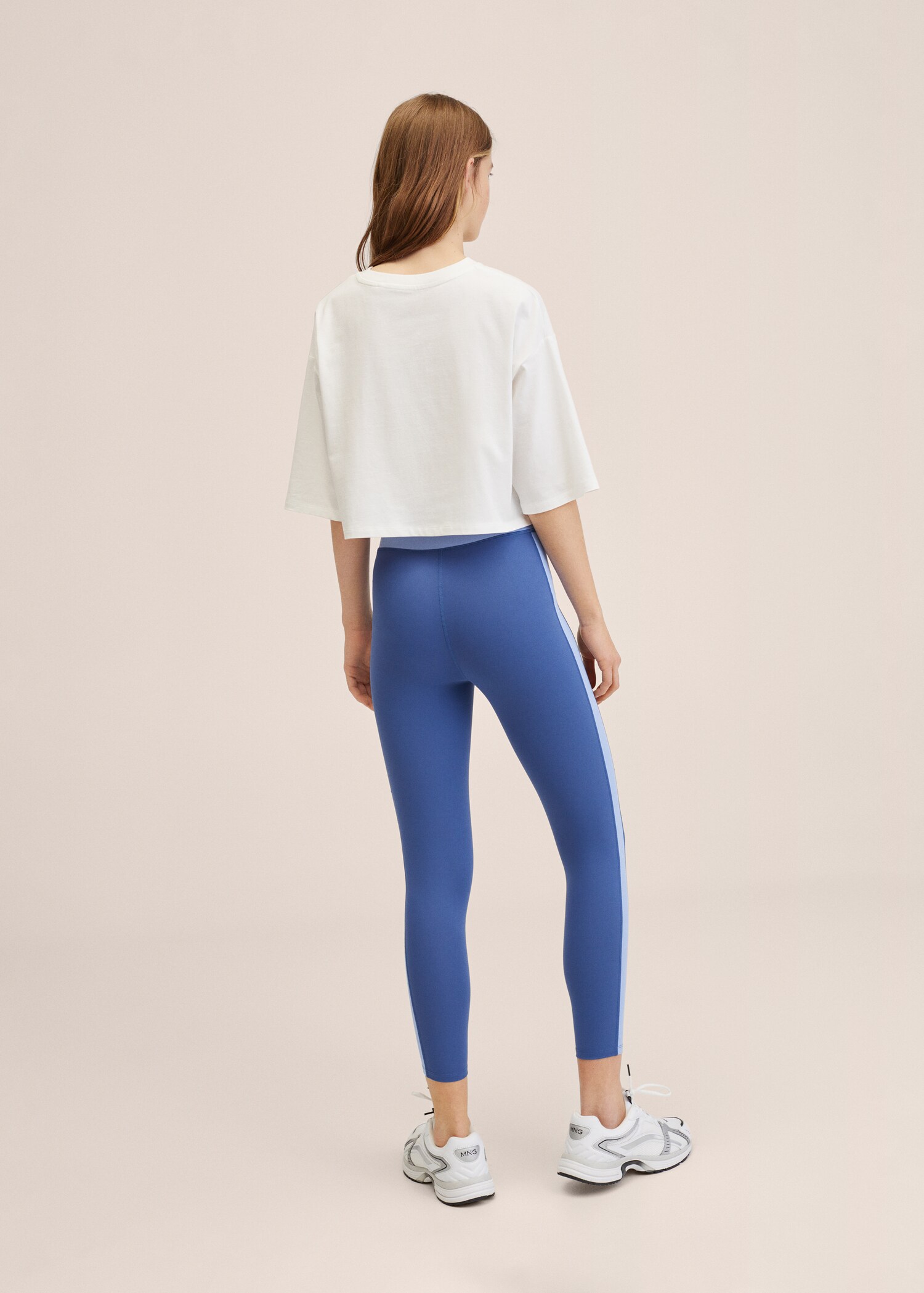 Cropped cotton T-shirt - Reverse of the article