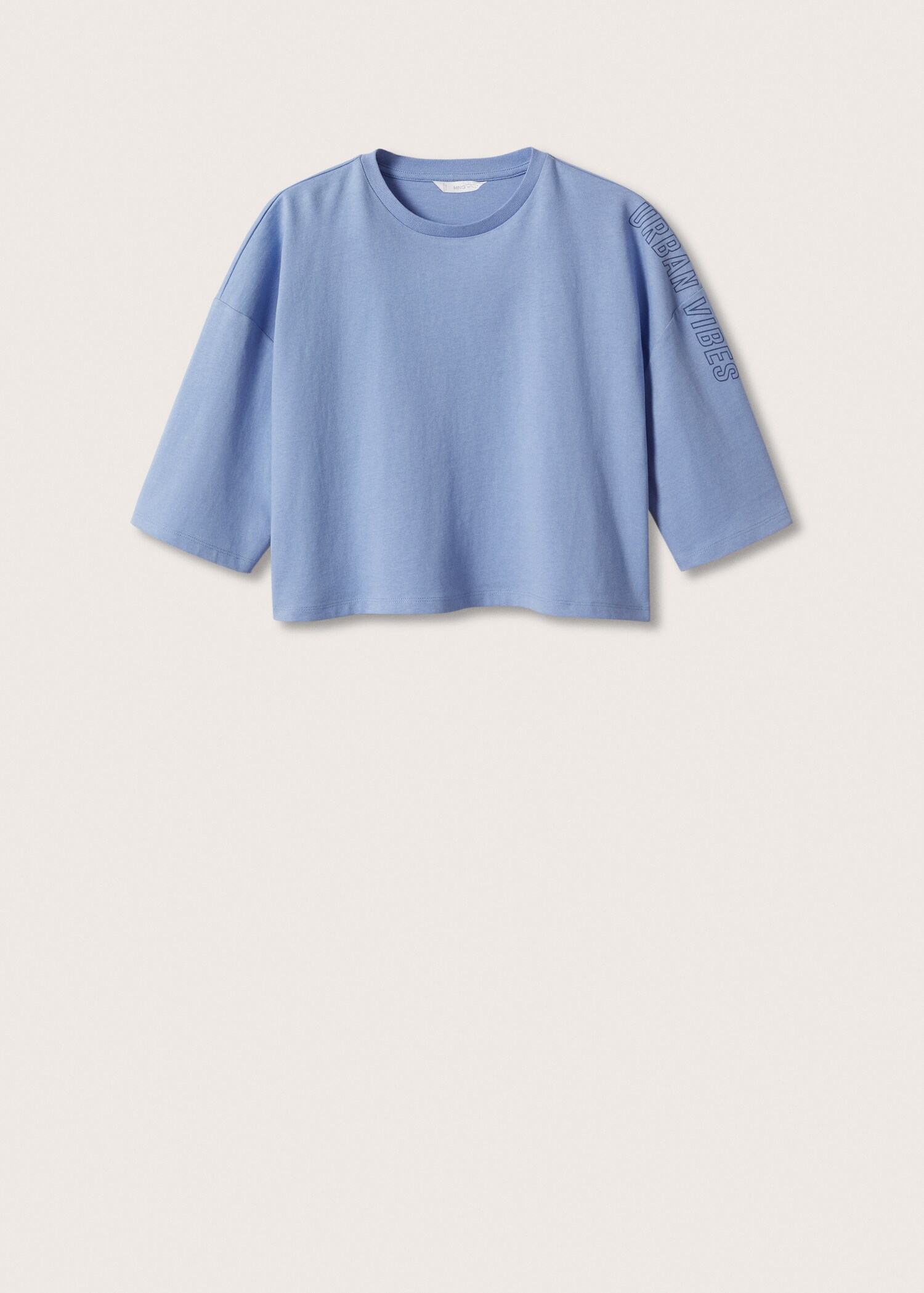 Cropped cotton T-shirt - Article without model
