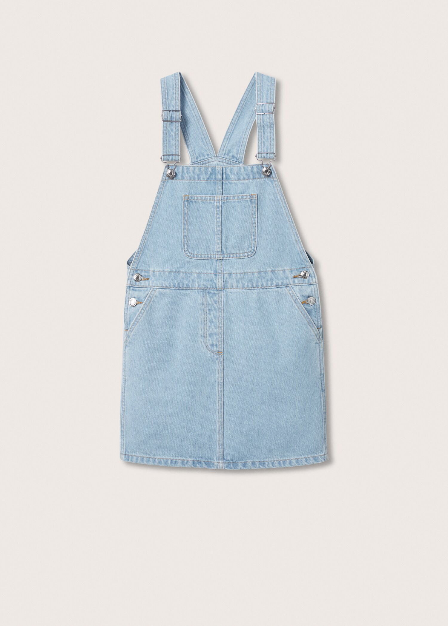 Short denim pinafore - Article without model