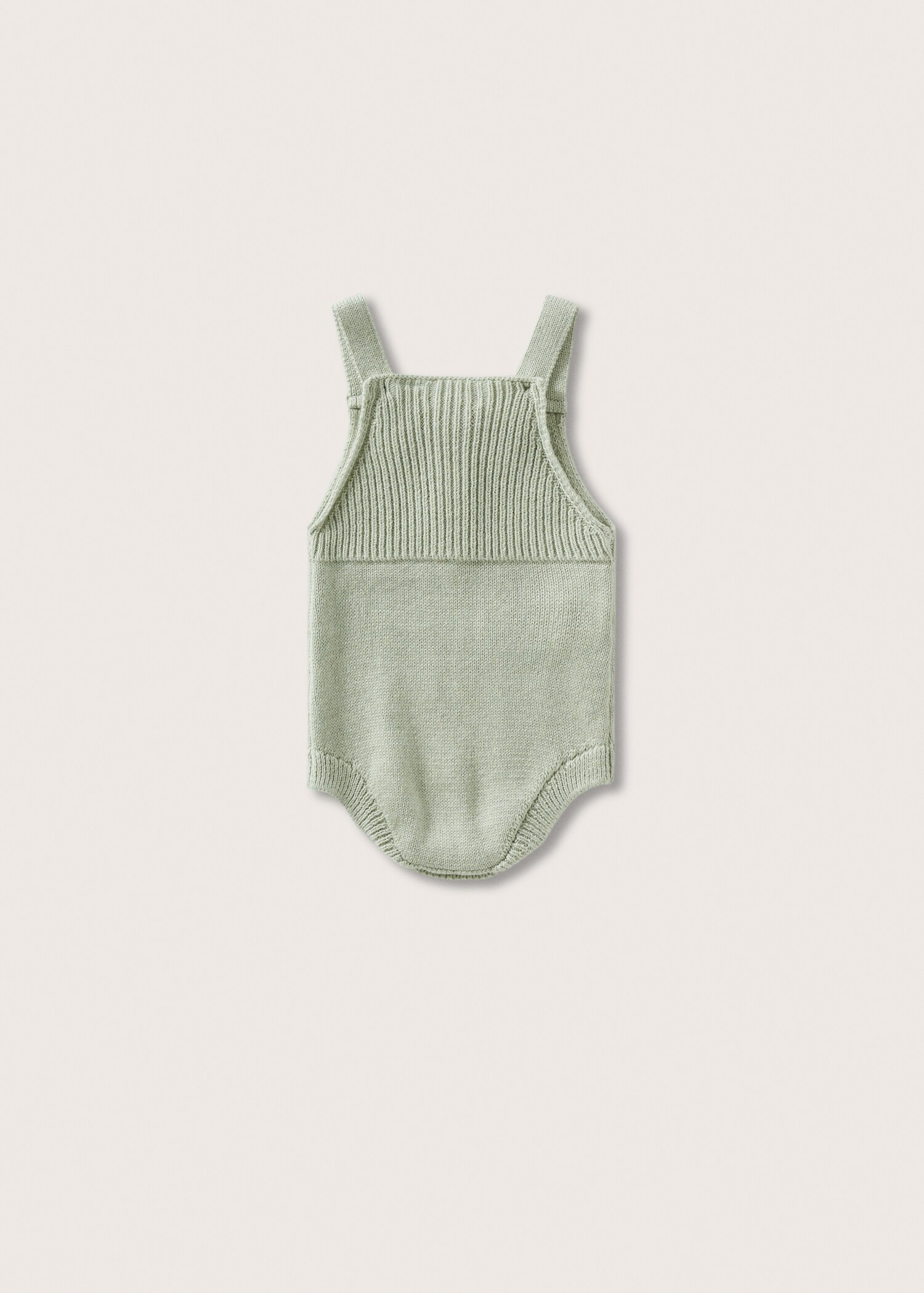 Cotton knit dungarees - Reverse of the article