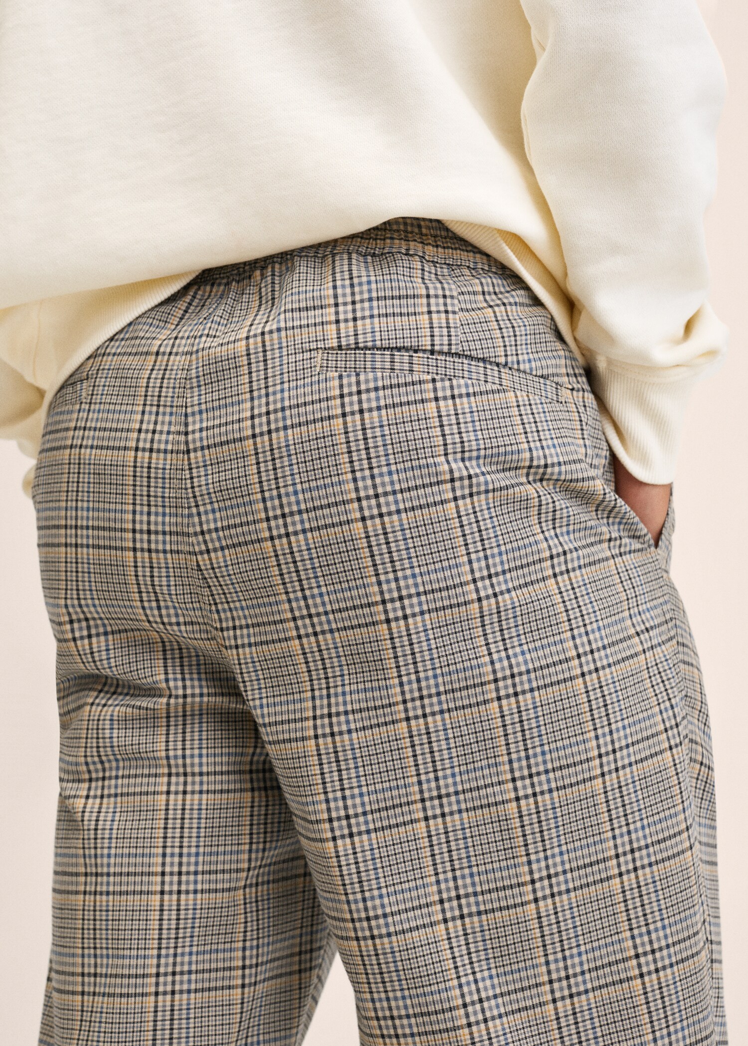 Pantalons slim fit quadres - Detall de l'article 3