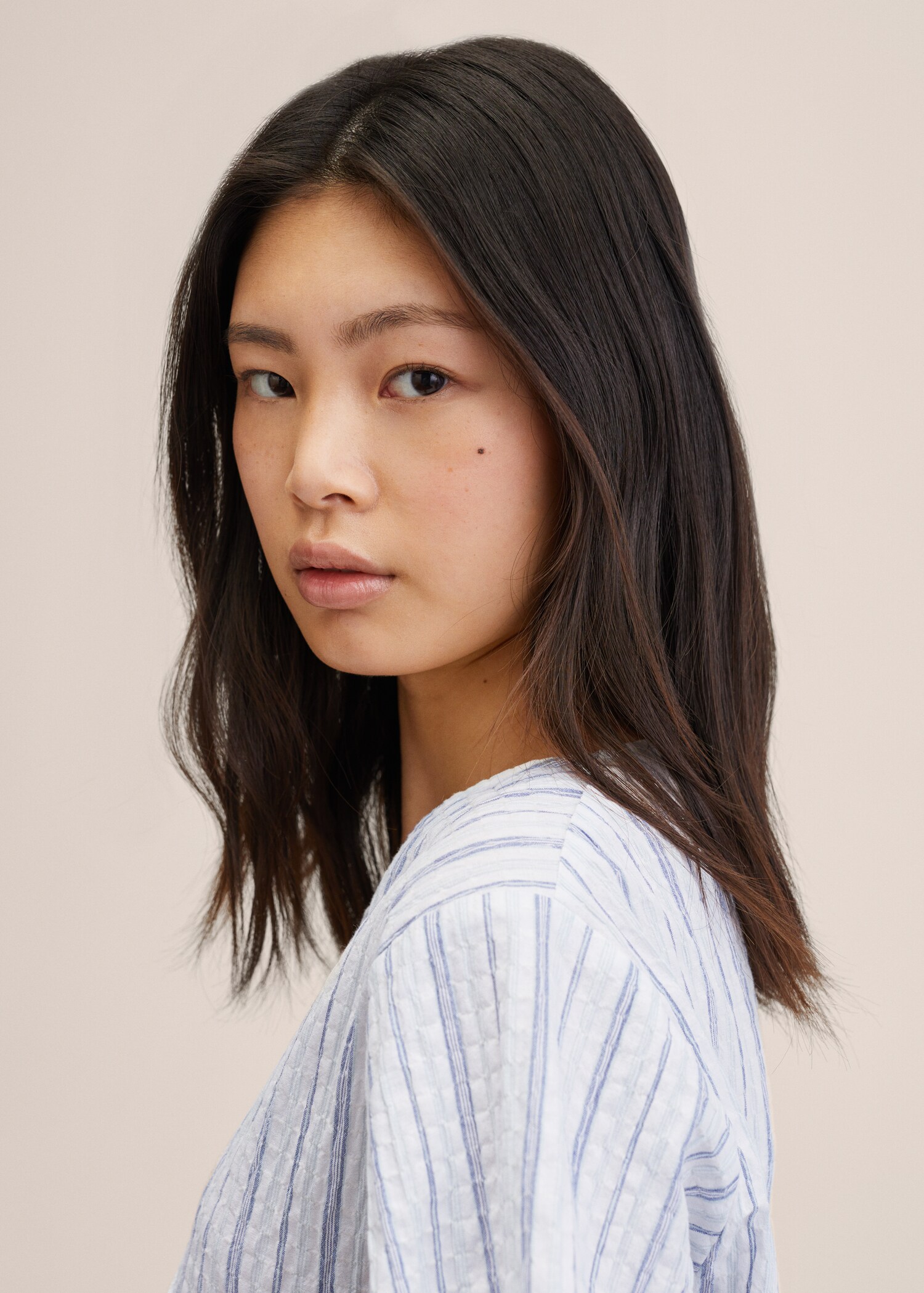 Cropped cotton blouse - Details of the article 2