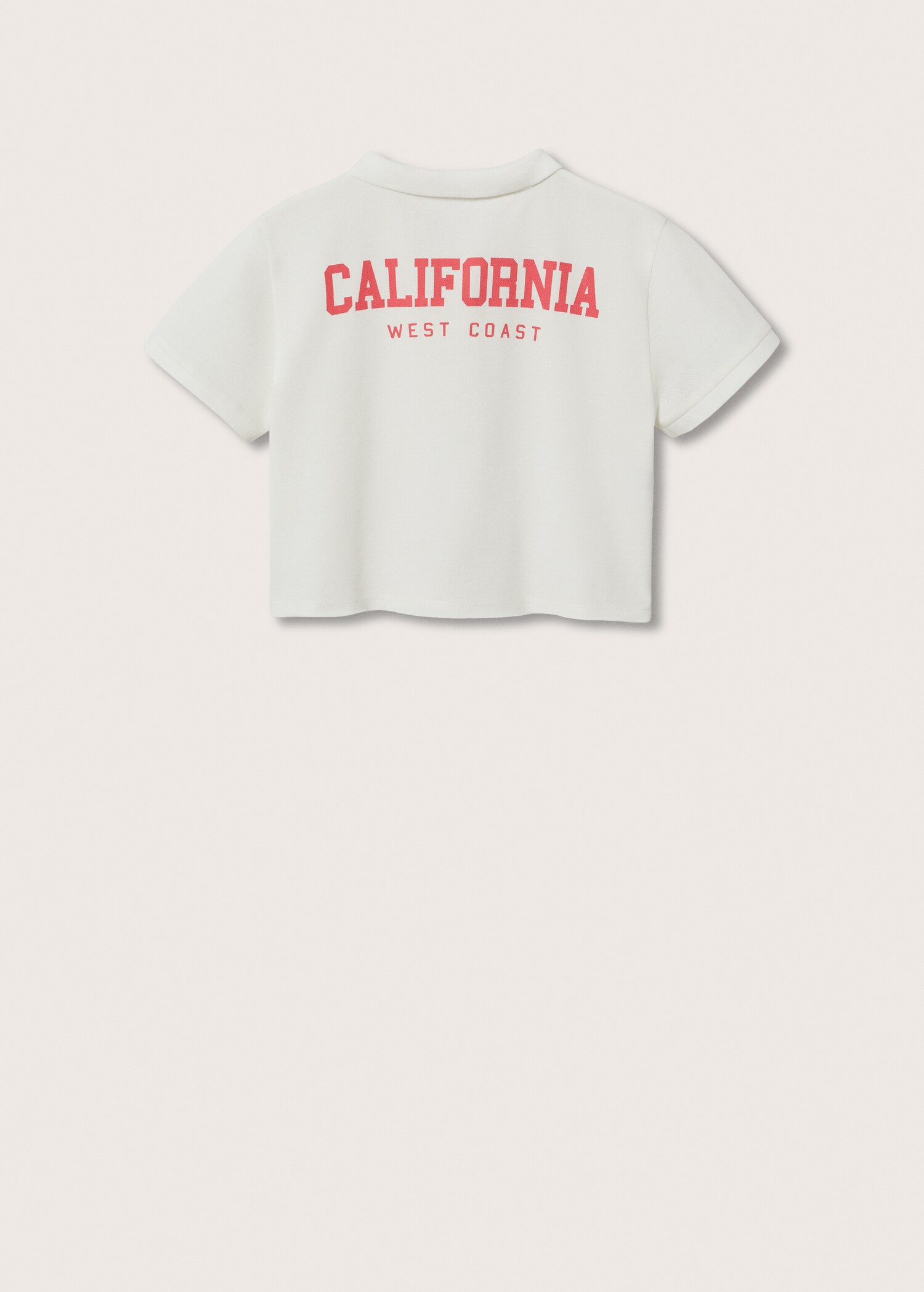 Polo crop coton  - Verso de l’article