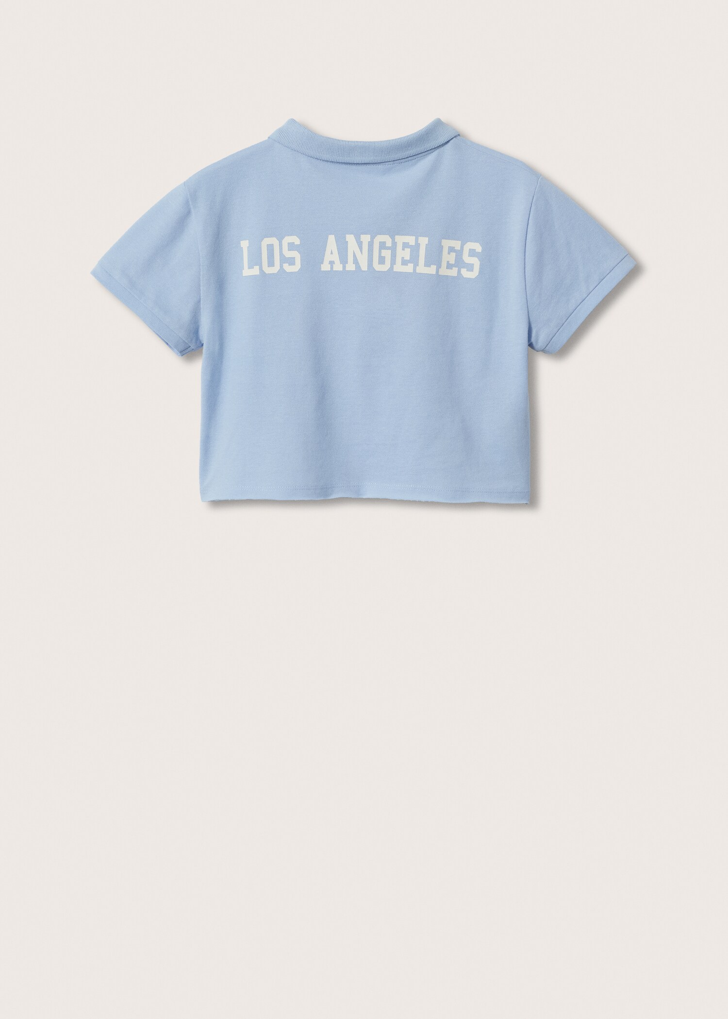 Polo crop coton  - Verso de l’article