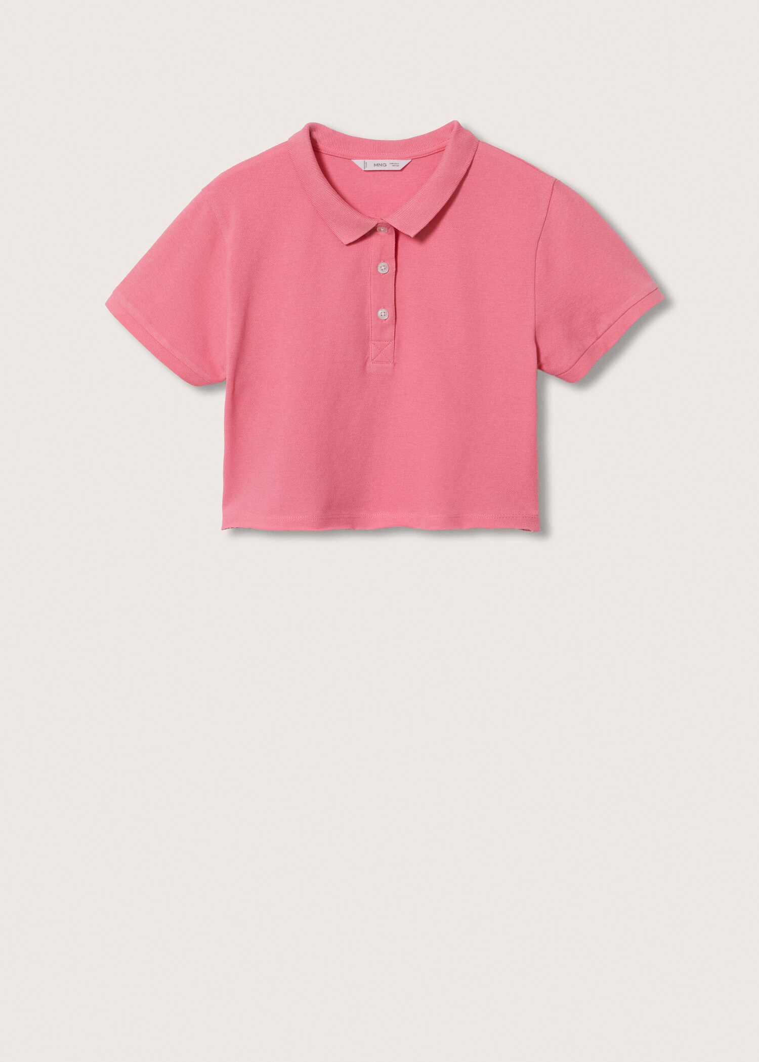 Polo crop cotó  - Article sense model