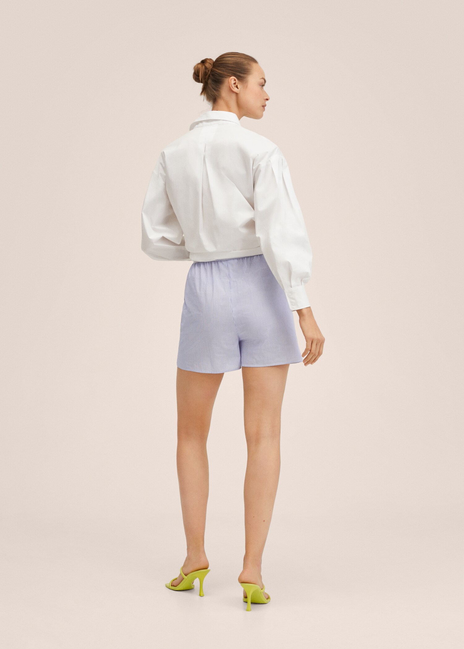 Shorts ratlles cotó - Revers de l'article