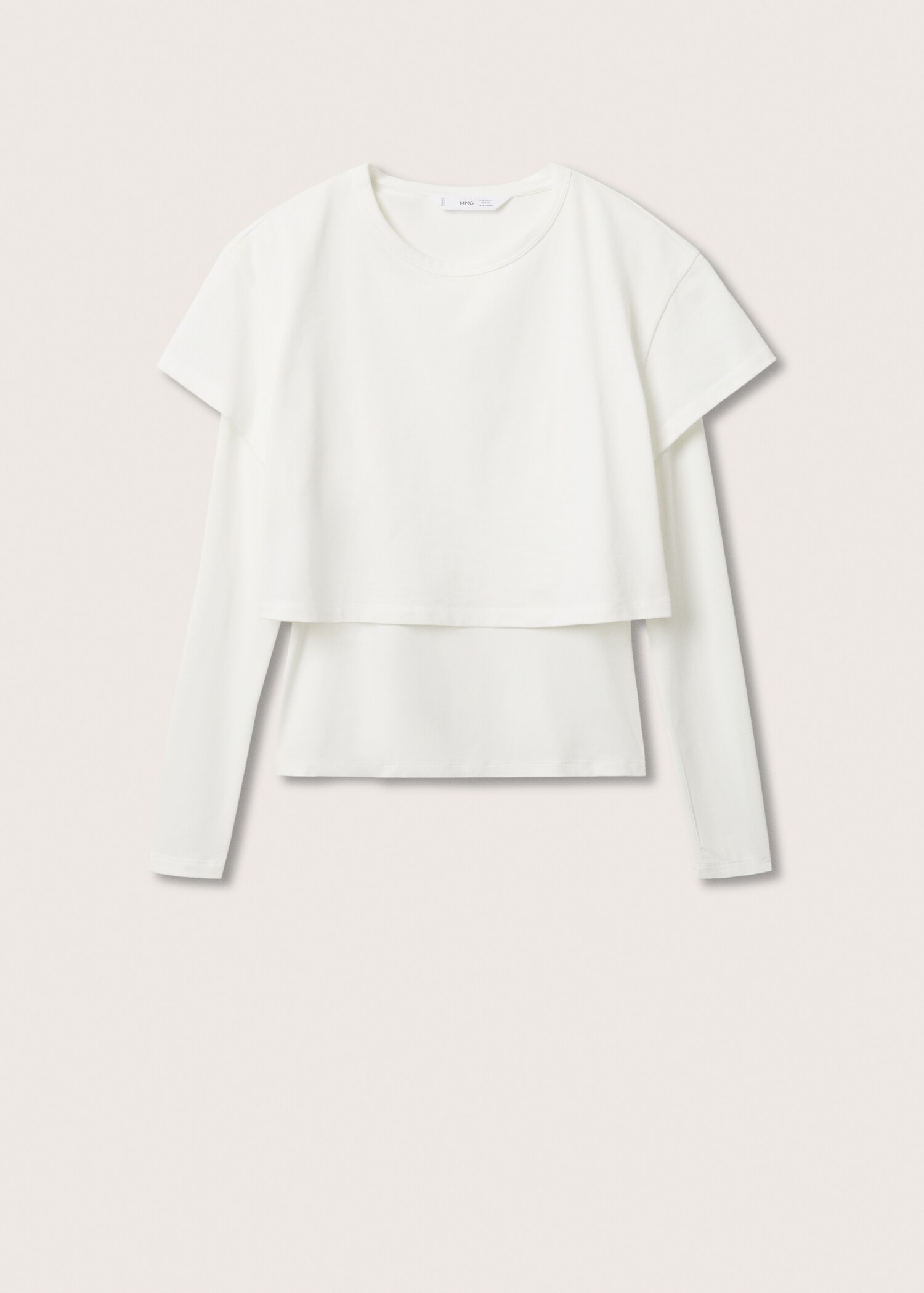 Double-layer cotton T-shirt - Article without model
