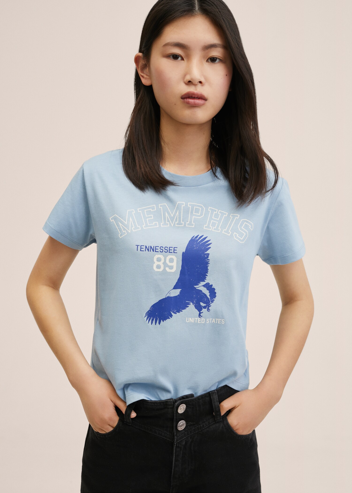 Printed cotton-blend T-shirt - Details of the article 2