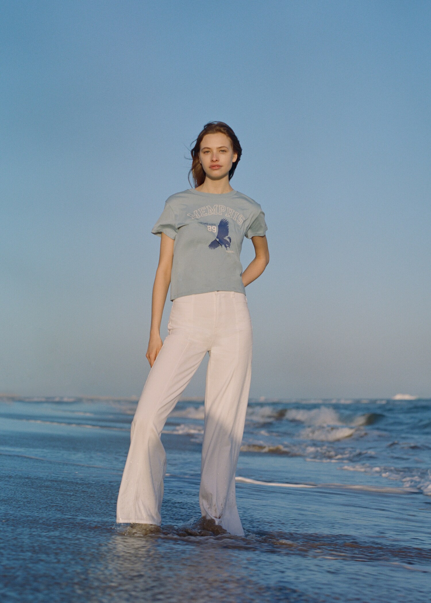 Printed cotton-blend T-shirt - Details of the article 5