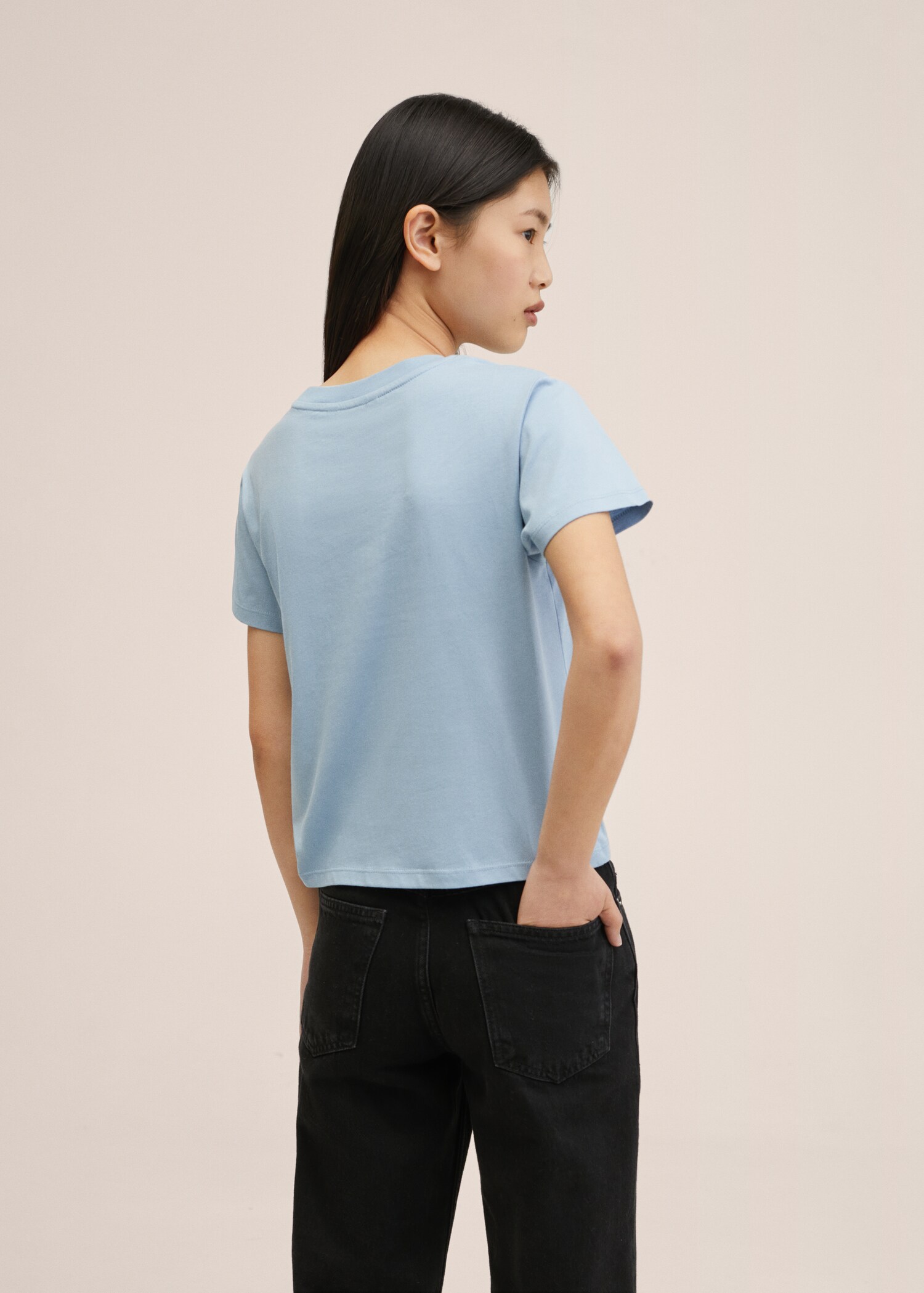 Printed cotton-blend T-shirt - Reverse of the article