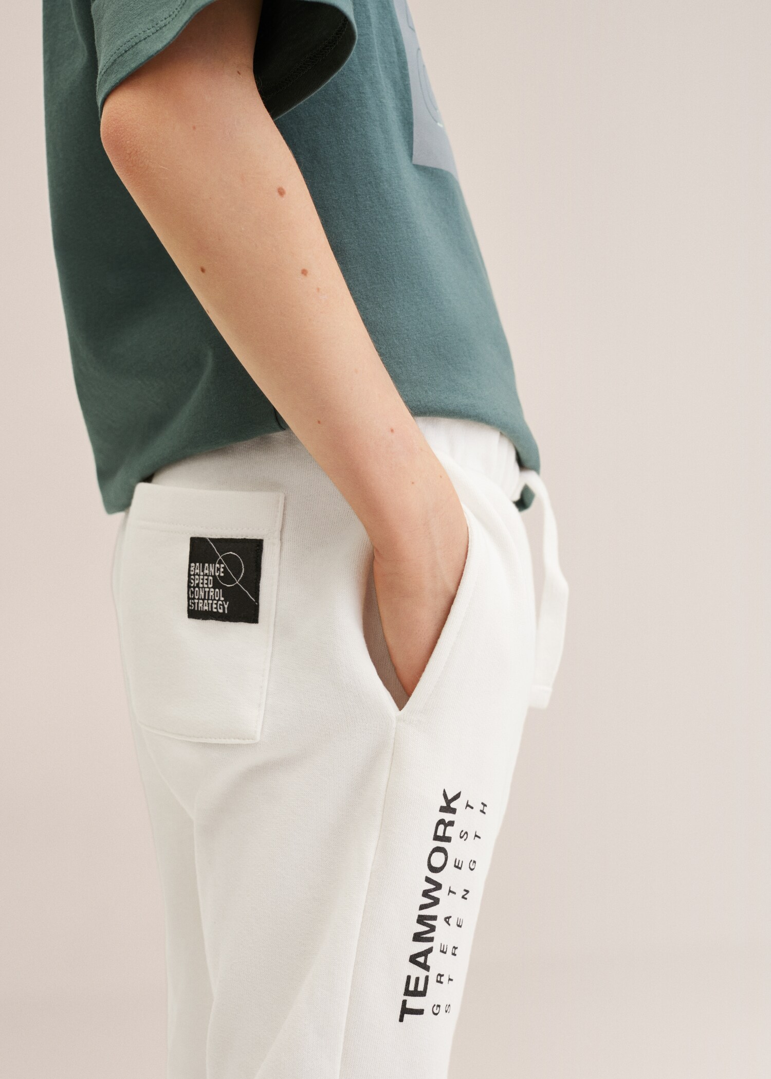 Joggingové bavlněné kalhoty - Detail zboží 2
