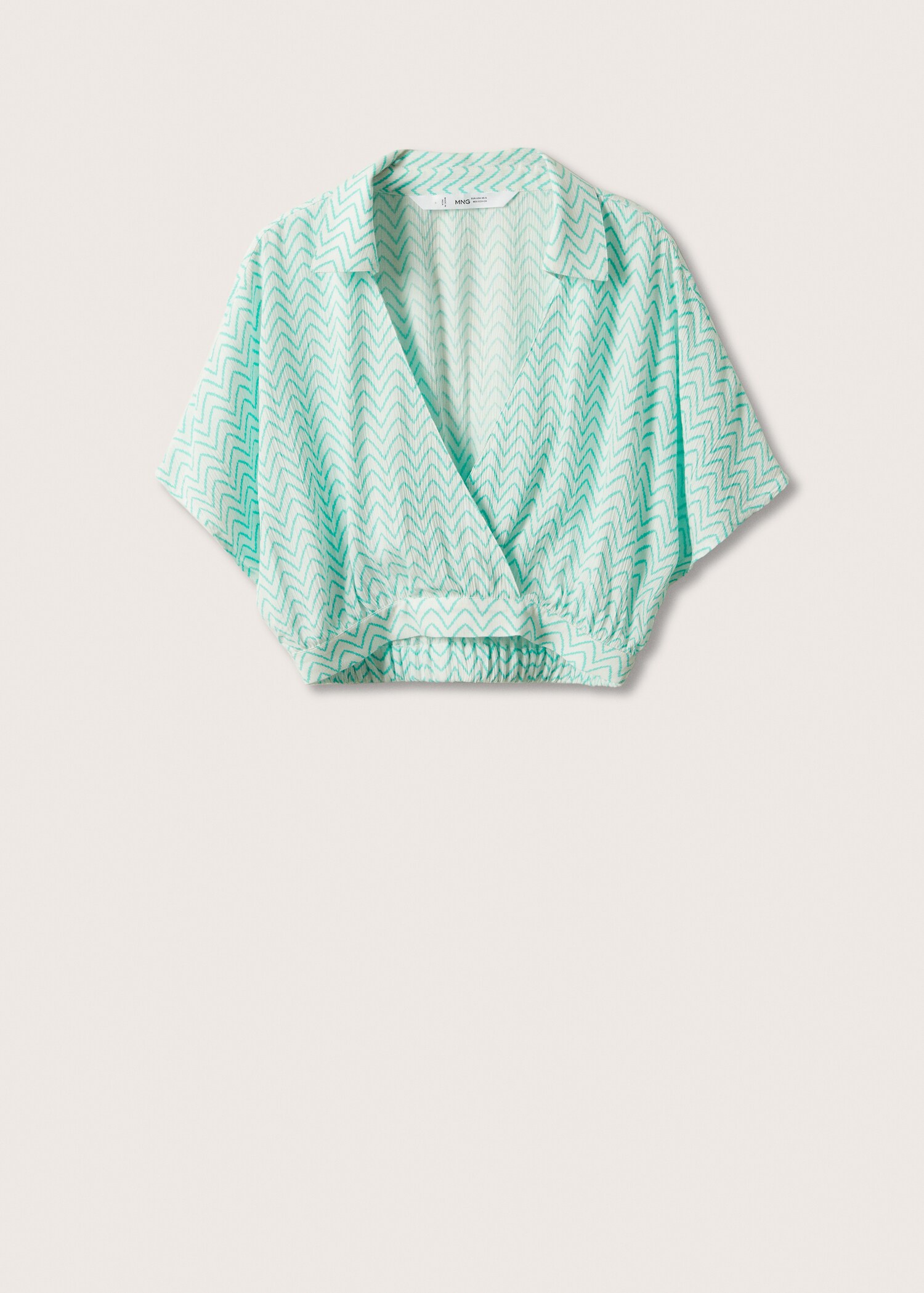 Printed crop blouse - Article without model