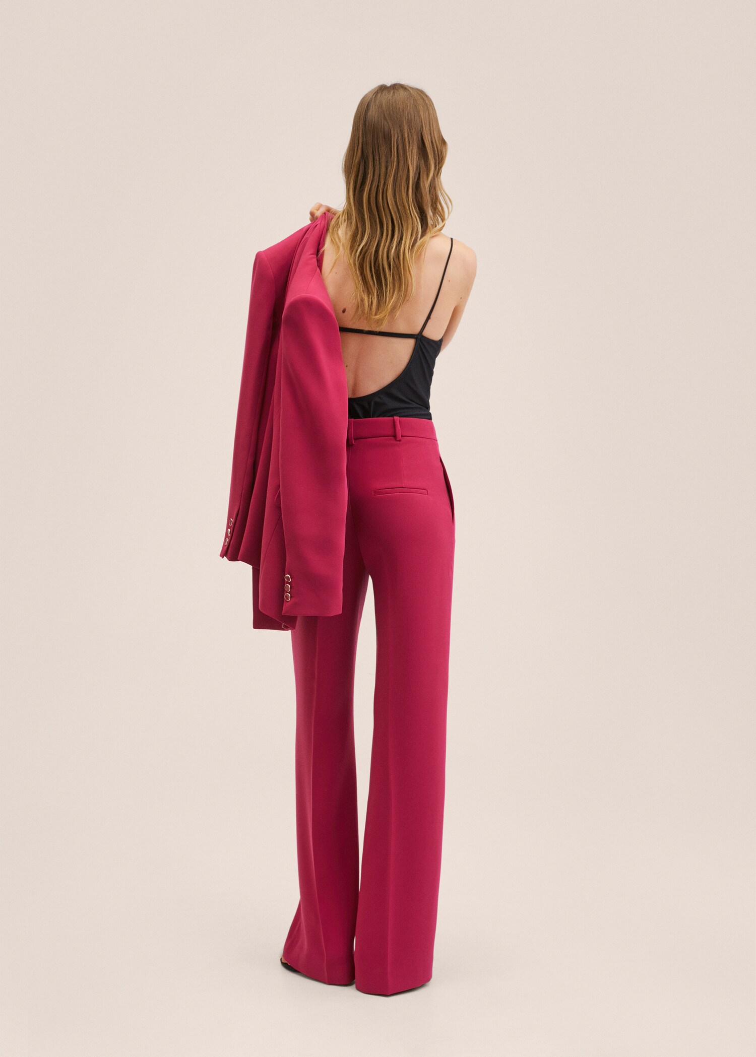 Wideleg suit trousers - Reverse of the article