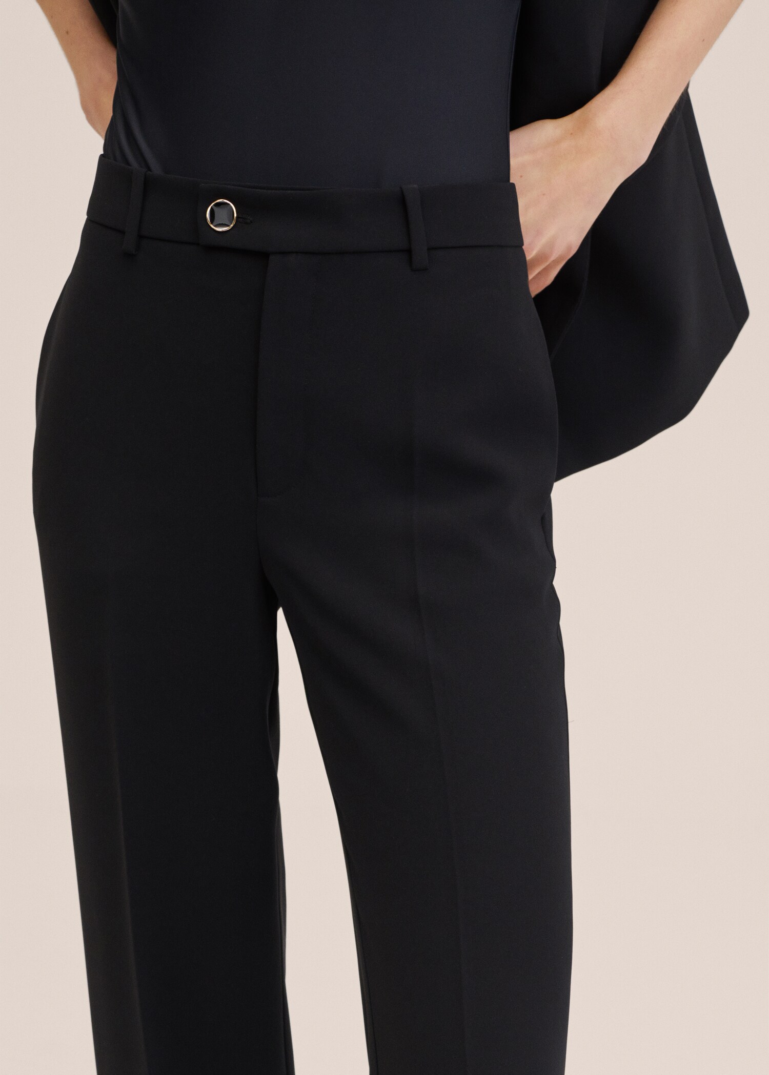 Wideleg suit trousers - Details of the article 2