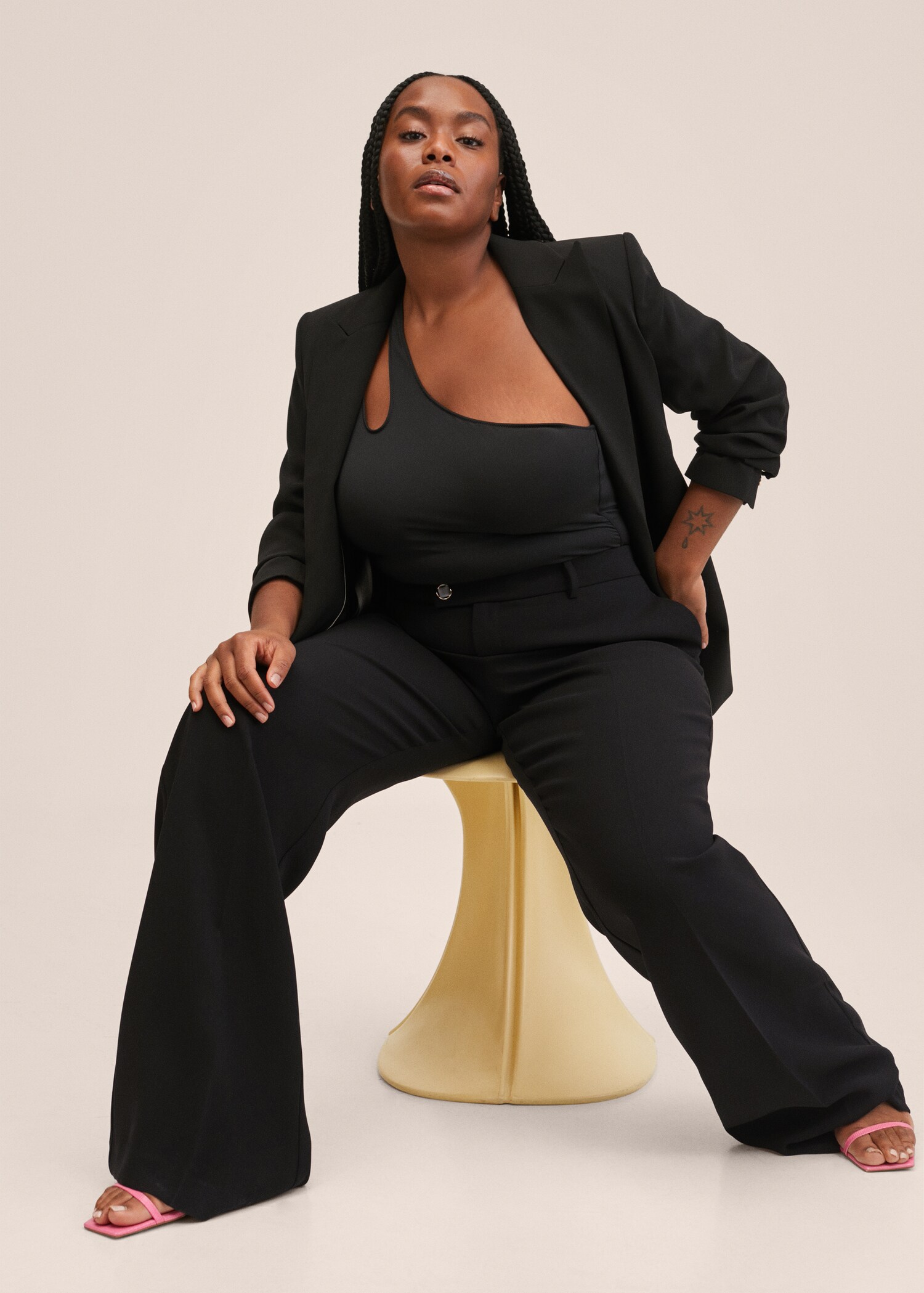 Wideleg suit trousers - Details of the article 5