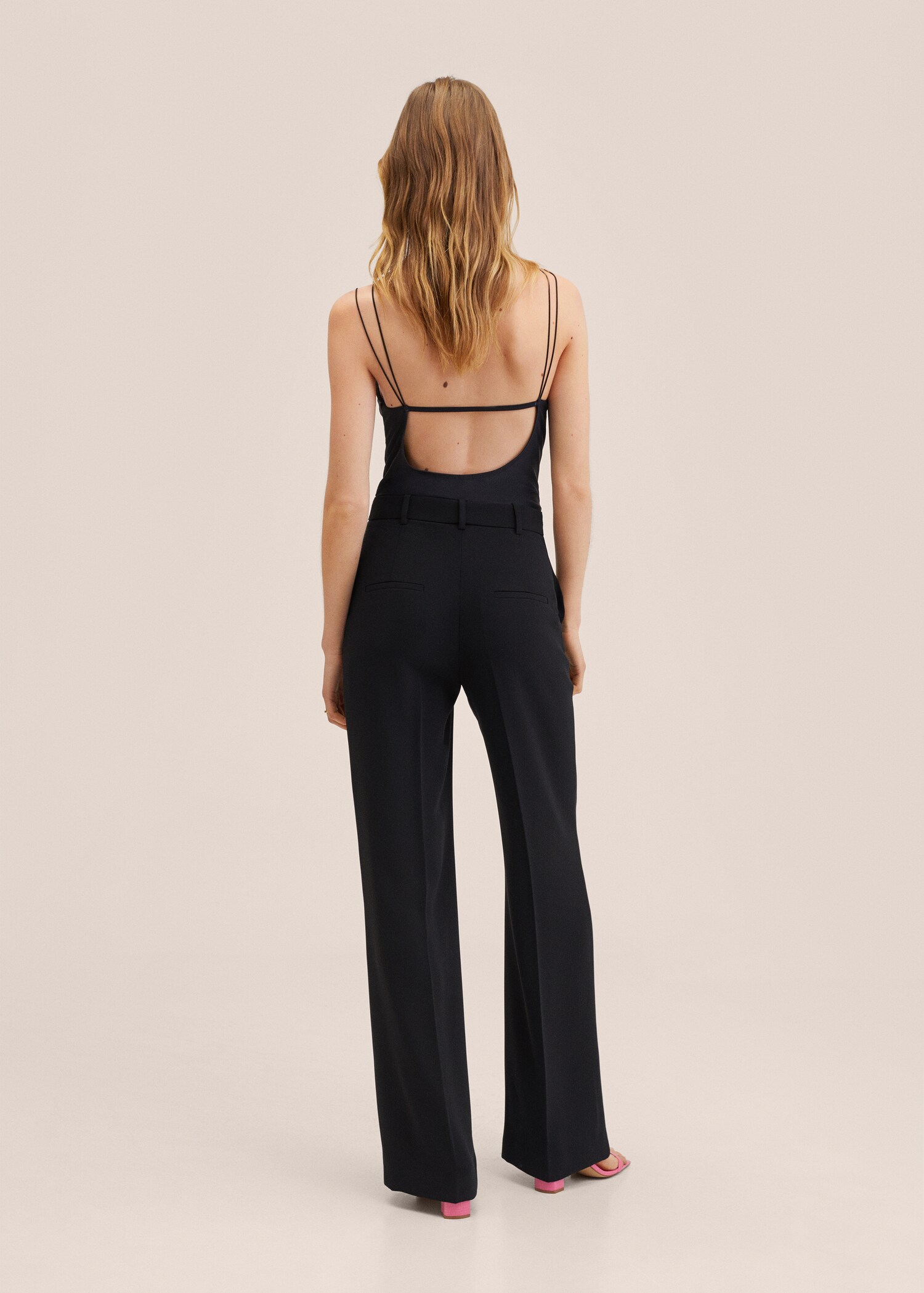 Wideleg suit trousers - Reverse of the article
