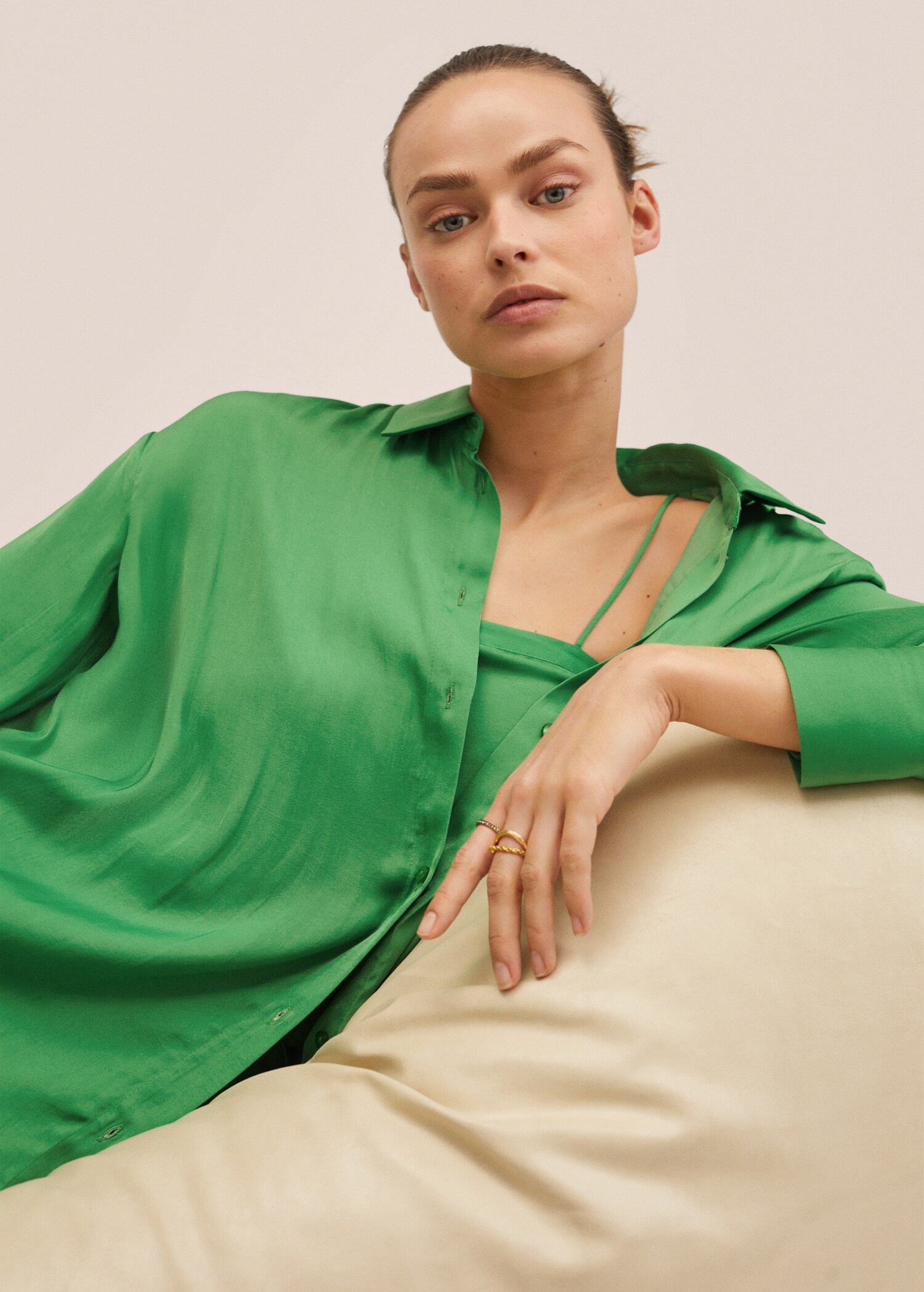Splývavá košile oversize - Detail zboží 1