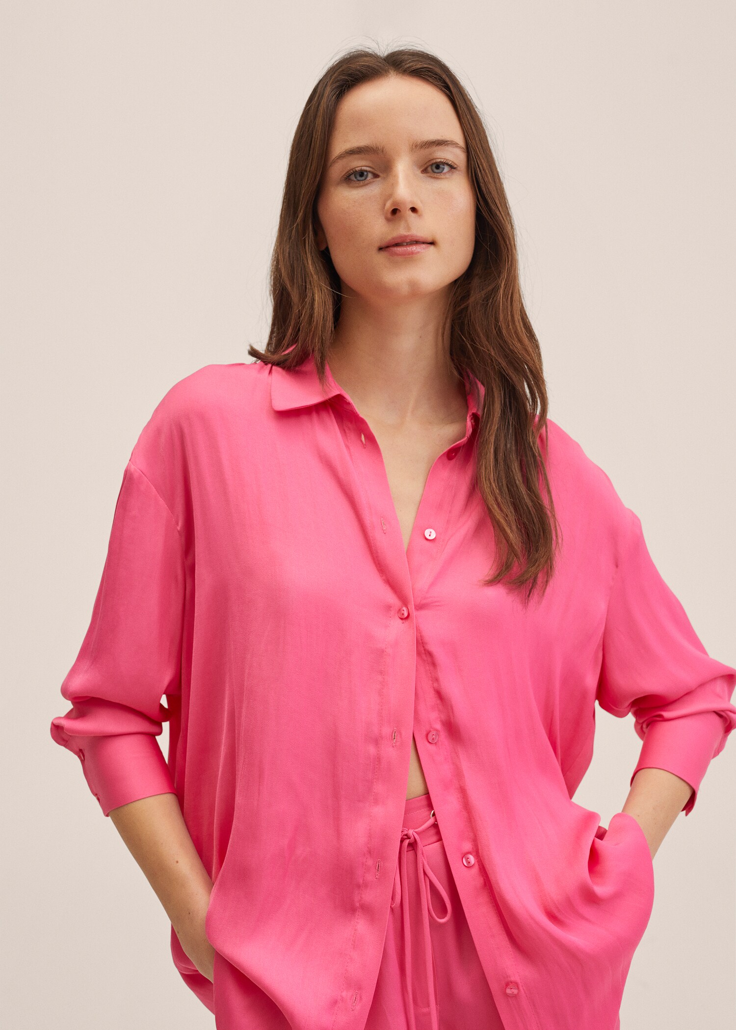 Splývavá košile oversize - Detail zboží 1
