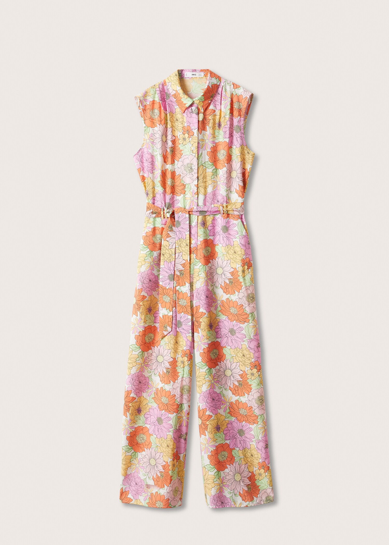 Belt printed jumpsuit - Article without model