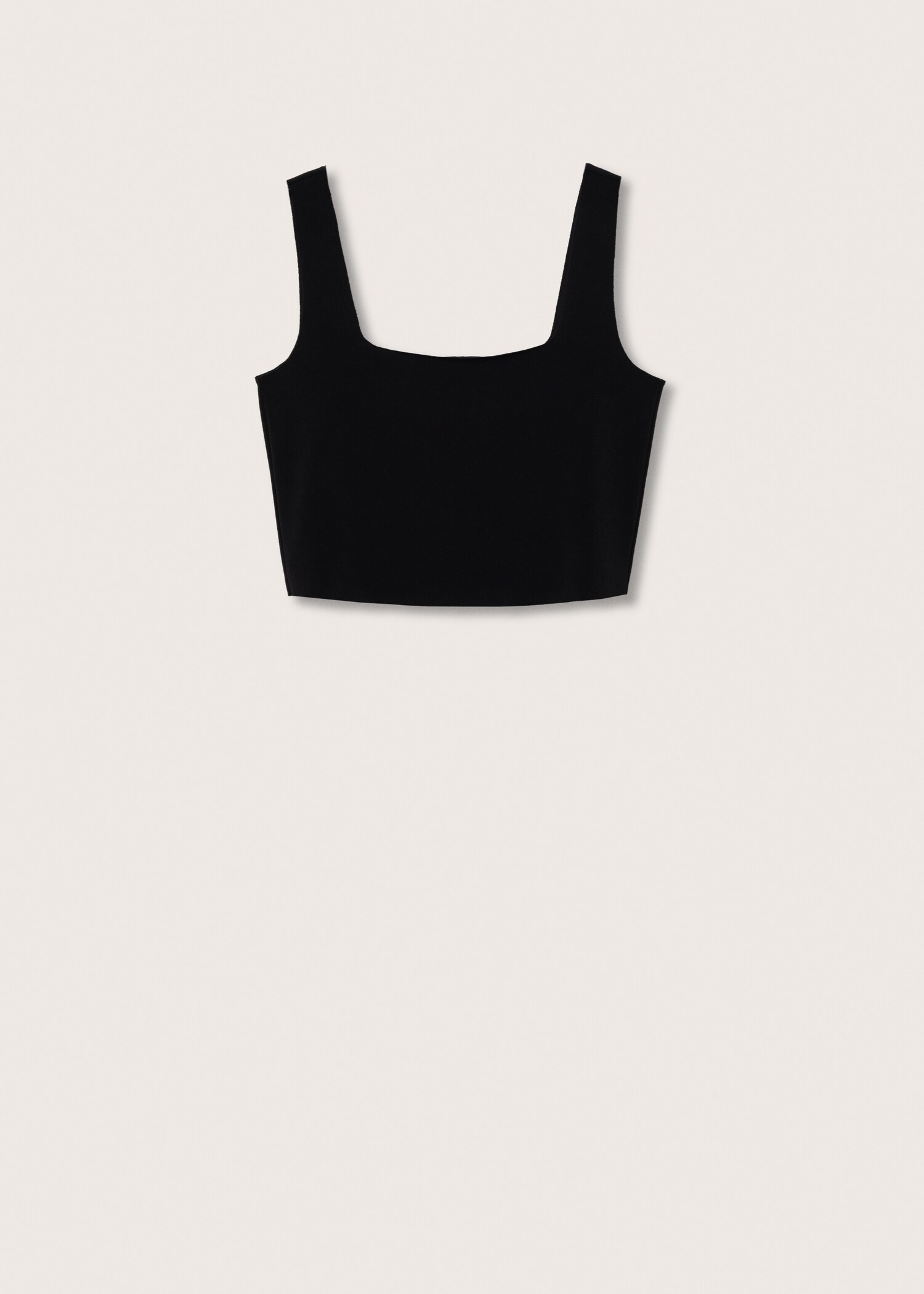Knitted cropped top - Article without model