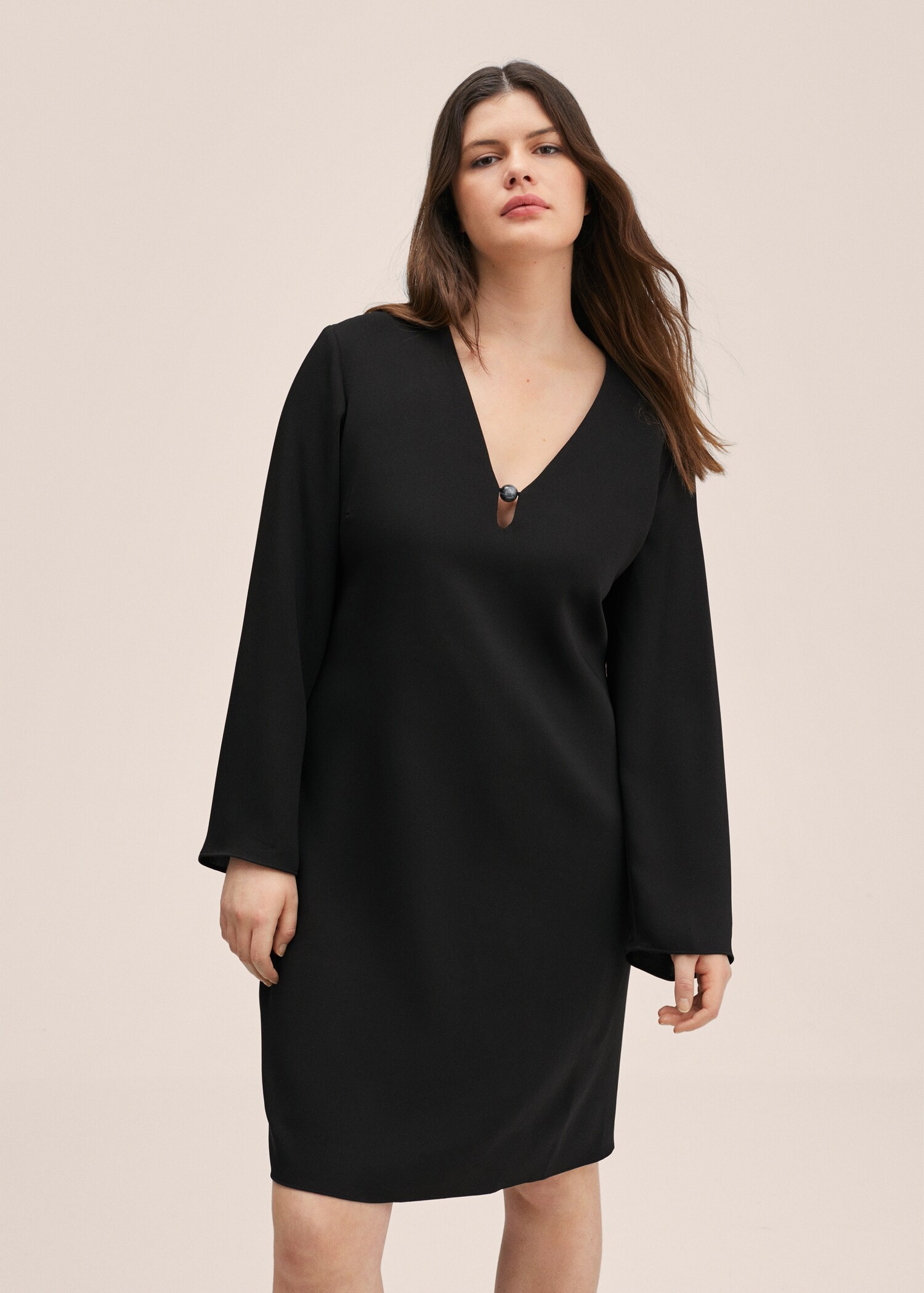 Vestido aplique cuello - Detalle del artículo 4