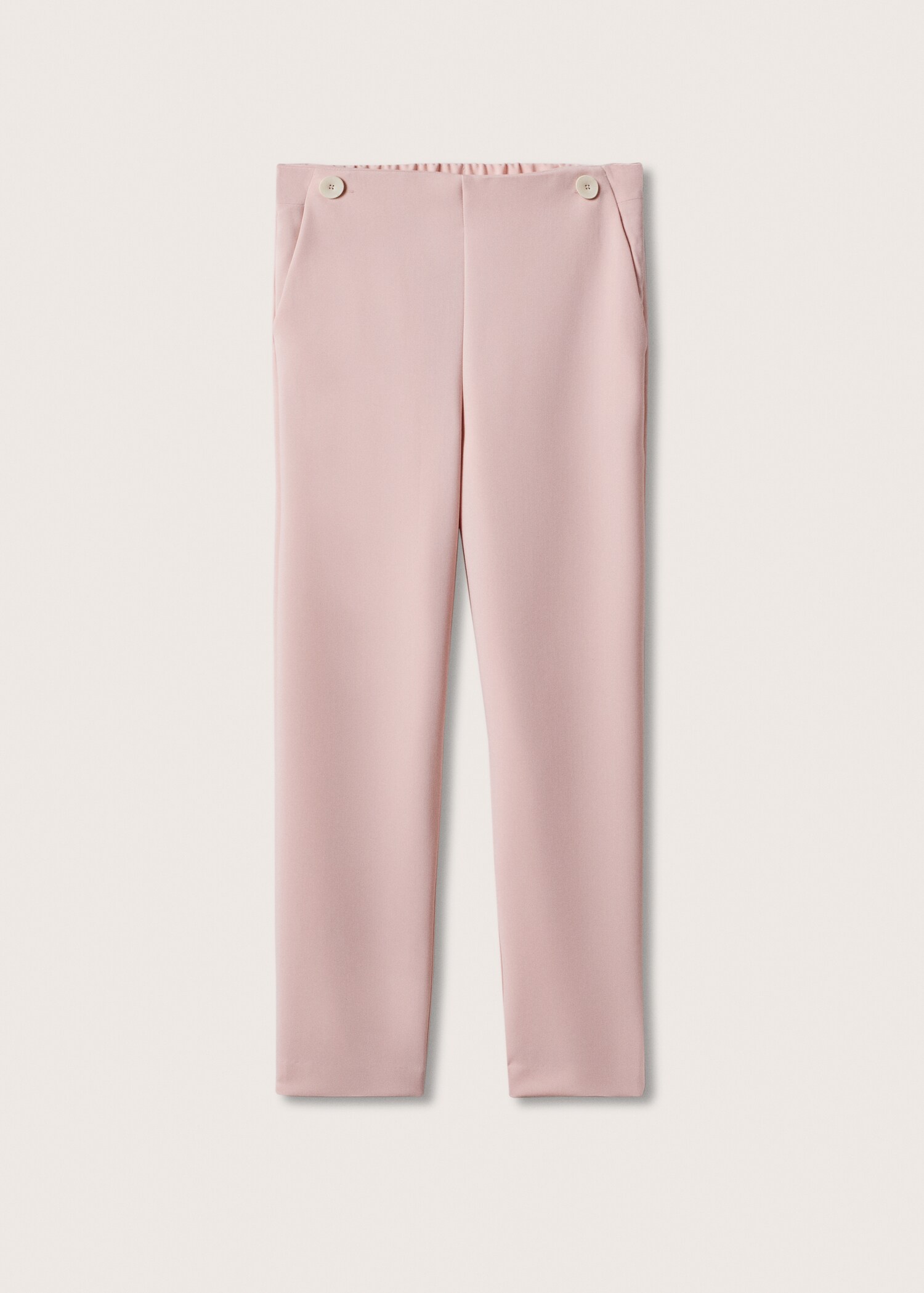 Kalhoty crop s knoflíky - Zboží bez modelu