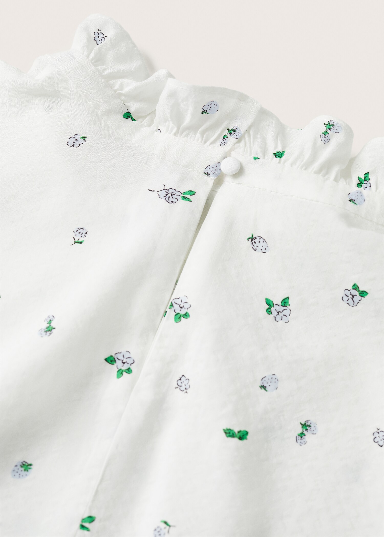 Blusa manga abullonada estampada - Detalle del artículo 8